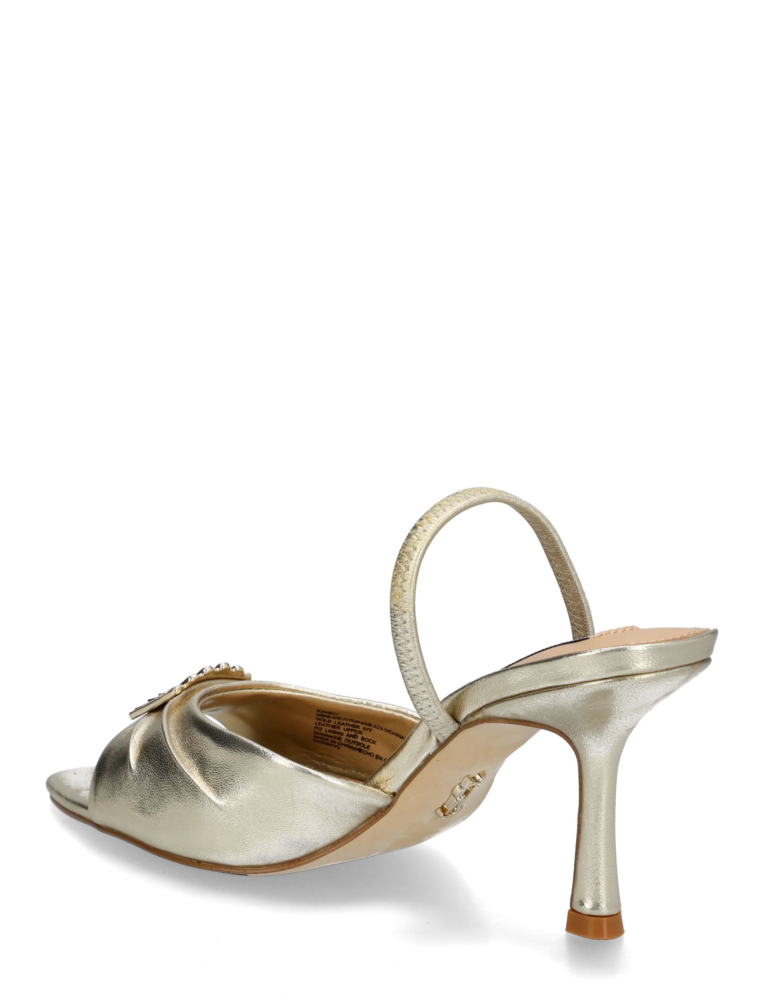 Steve Madden - Kandy - heeled slingbacks - gold leather - 1