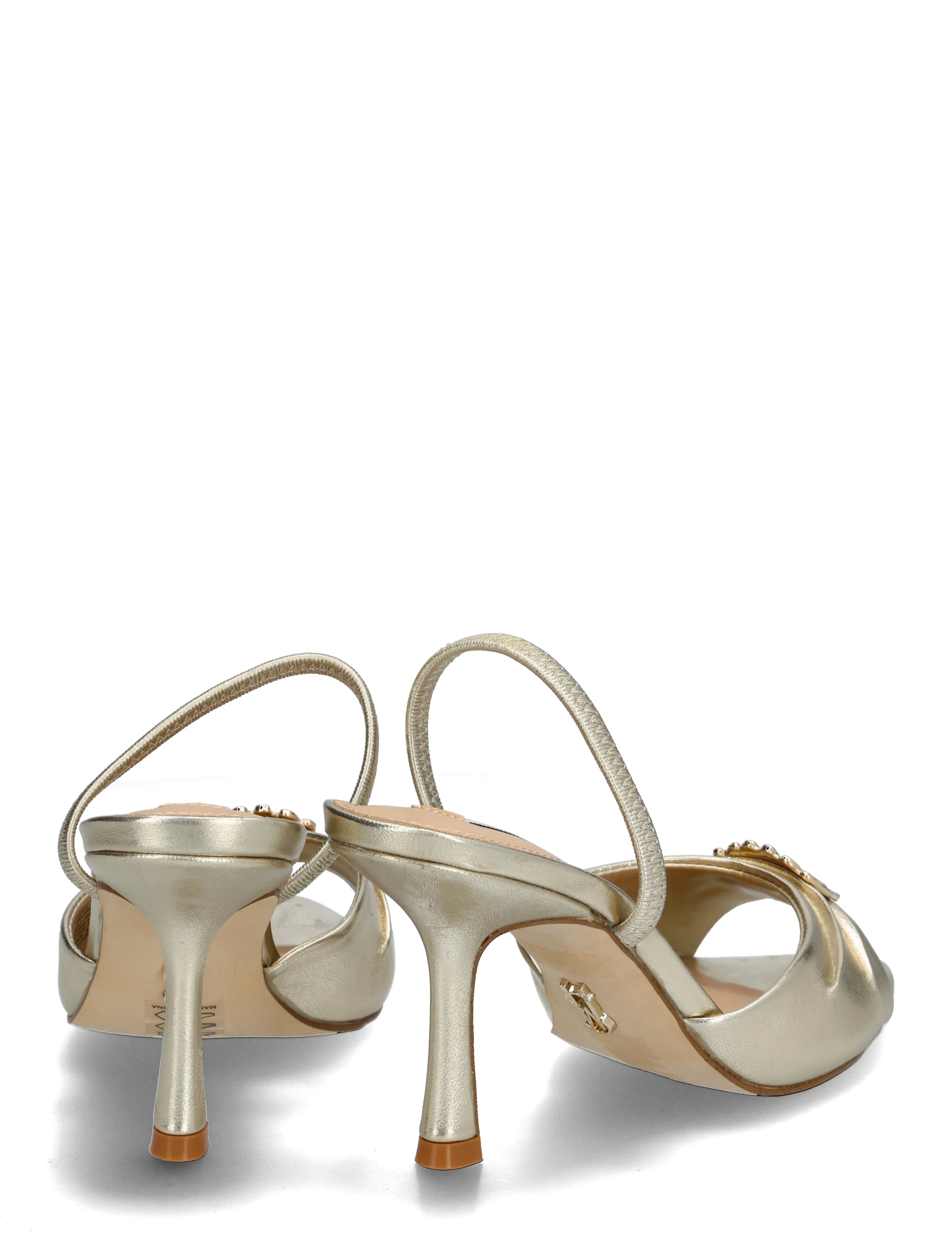 Steve Madden - Kandy - heeled slingbacks - gold leather - 4
