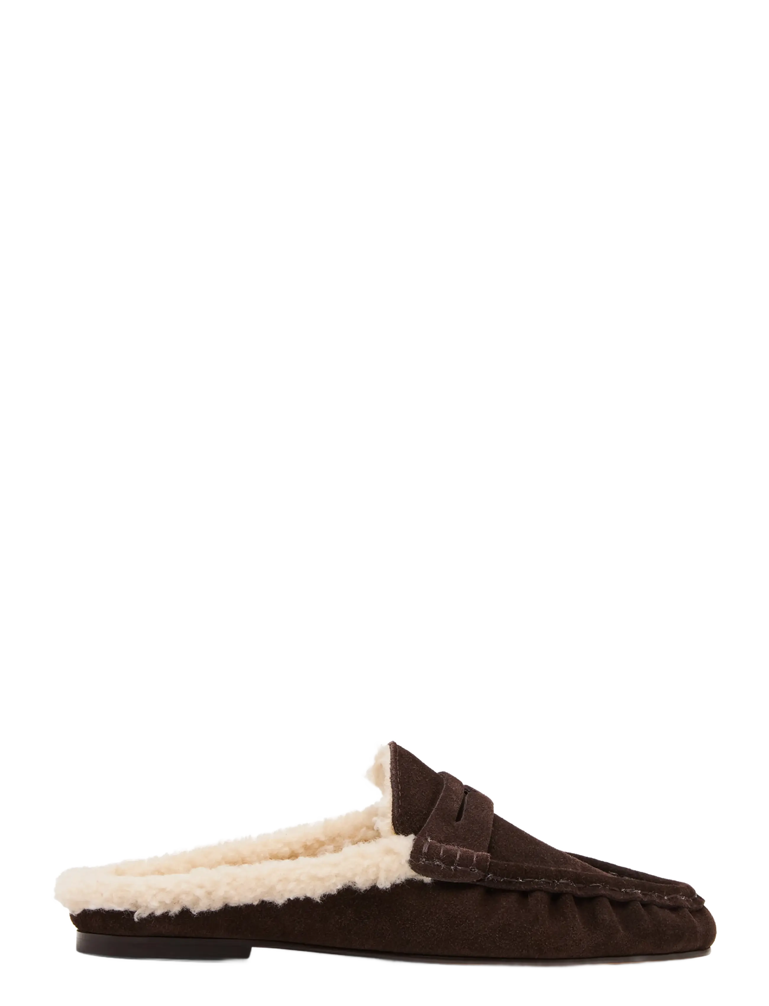 Steve Madden - Rafe-F - flade mules - chocolate brown suede - 1