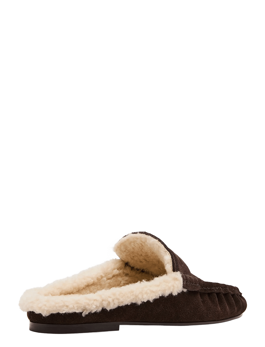 Steve Madden - Rafe-F - flade mules - chocolate brown suede - 2