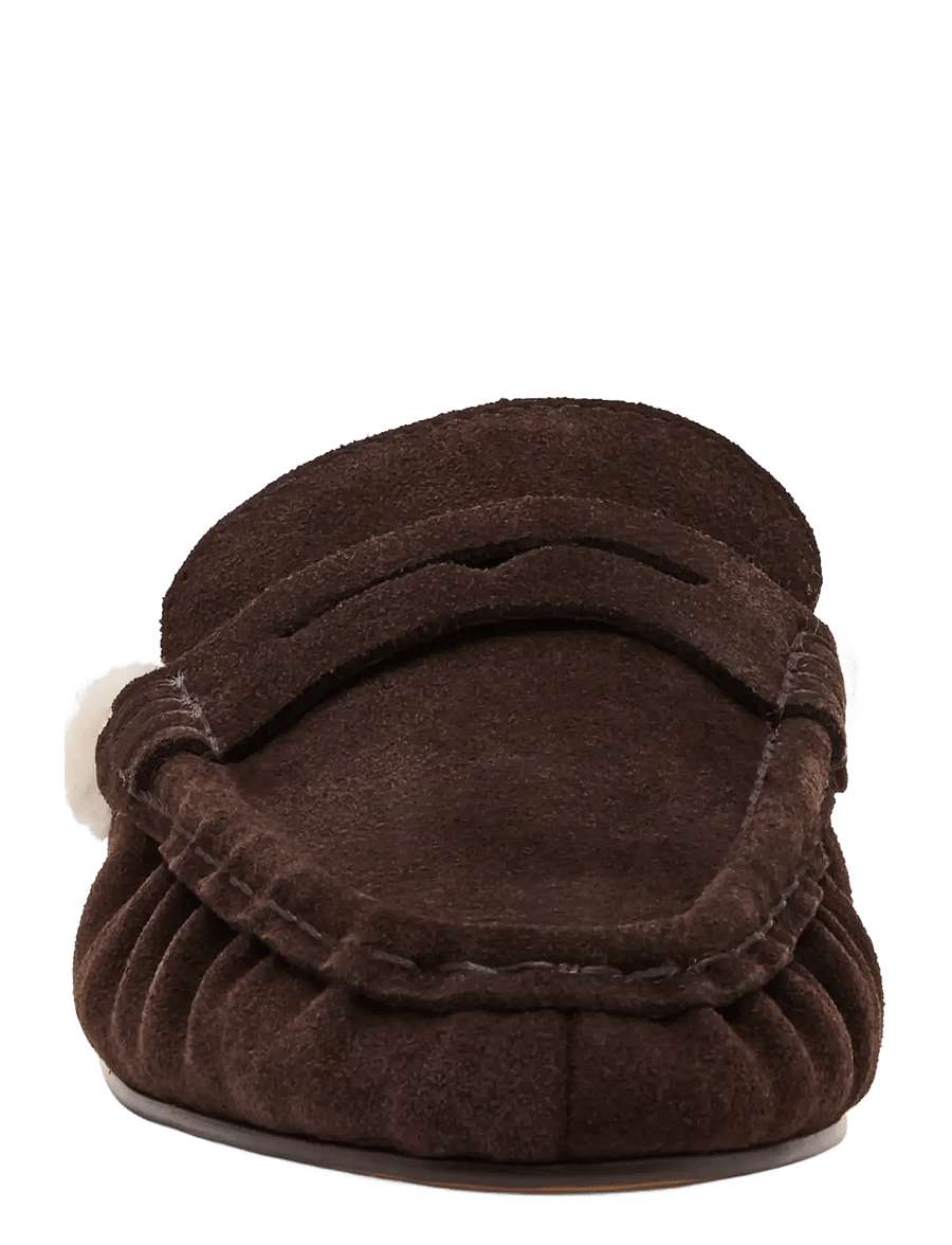 Steve Madden - Rafe-F - flade mules - chocolate brown suede - 3
