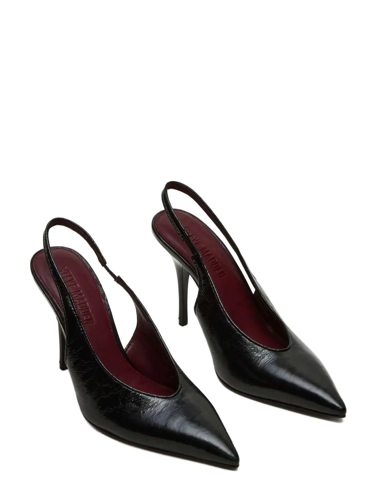 Steve Madden - Andromeda - slingbacks med hæle - black leather - 1