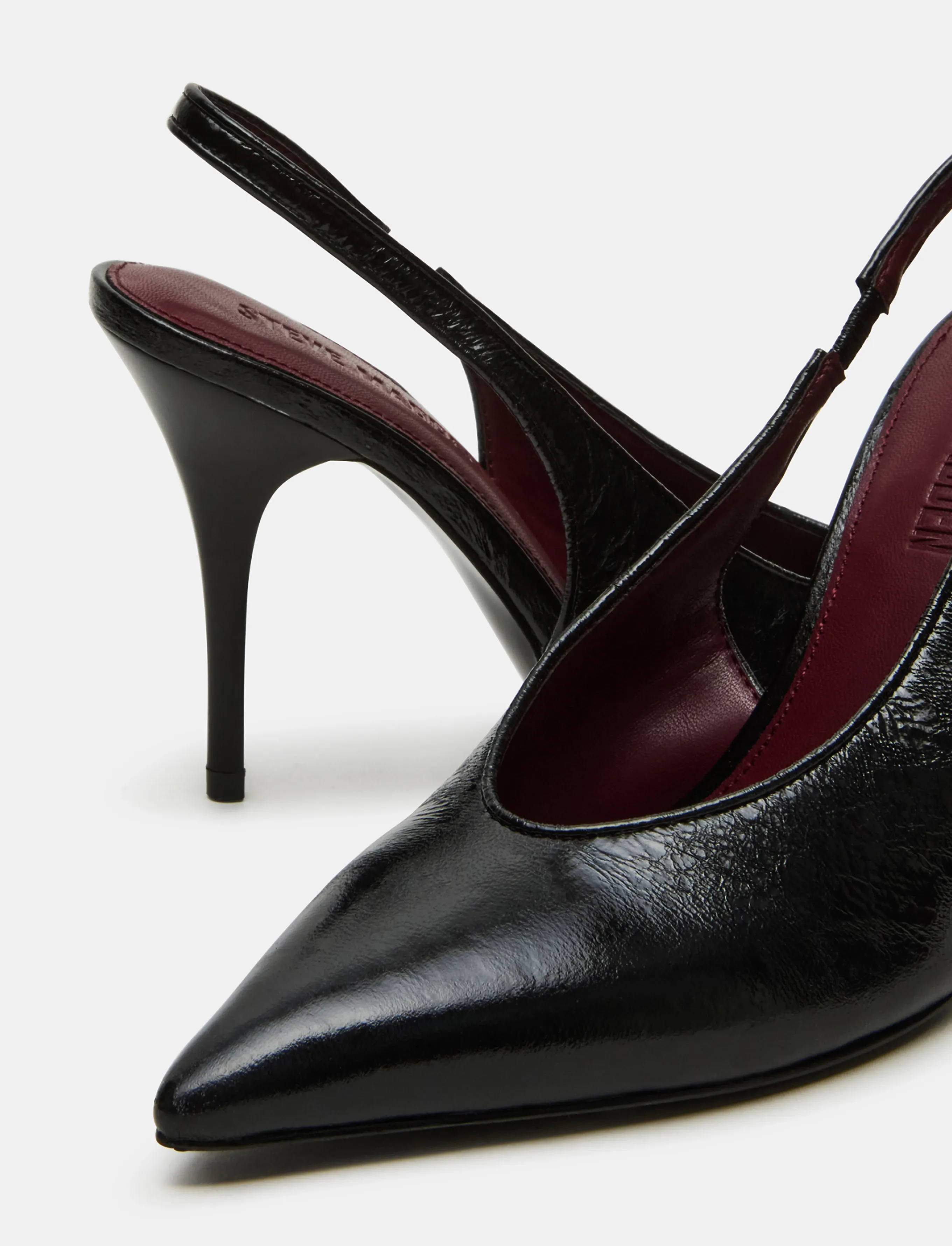 Steve Madden - Andromeda - slingbacks med hæle - black leather - 4