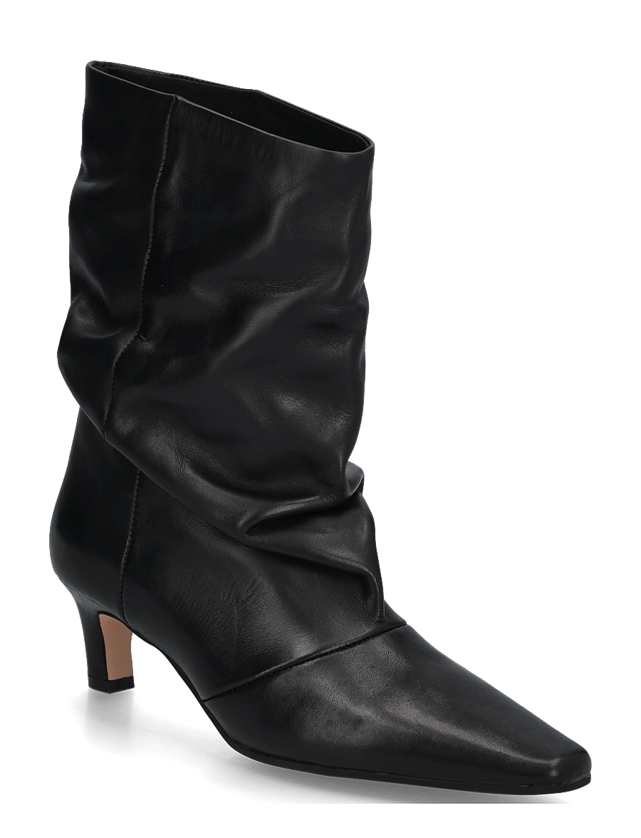 Steve Madden - Vexa - kontsaga poolsaapad - black leather - 0