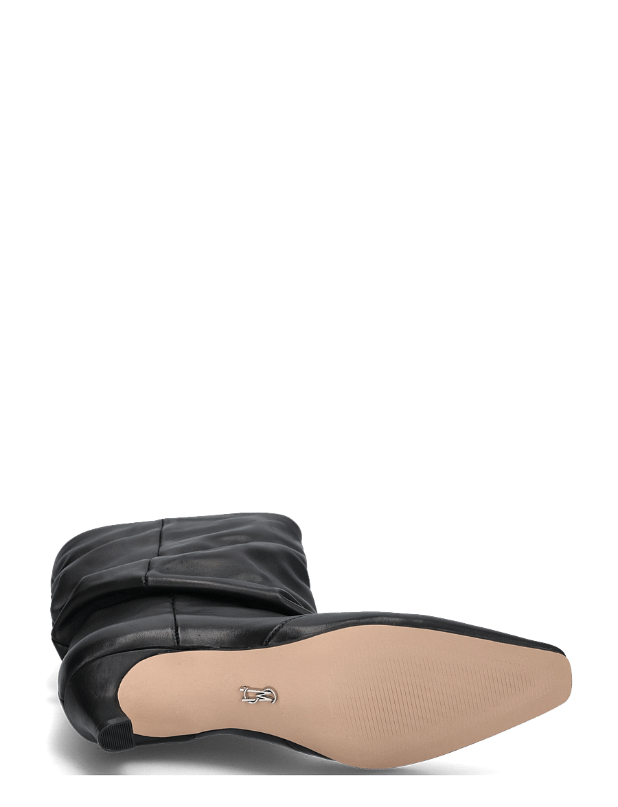 Steve Madden - Vexa - kontsaga poolsaapad - black leather - 4