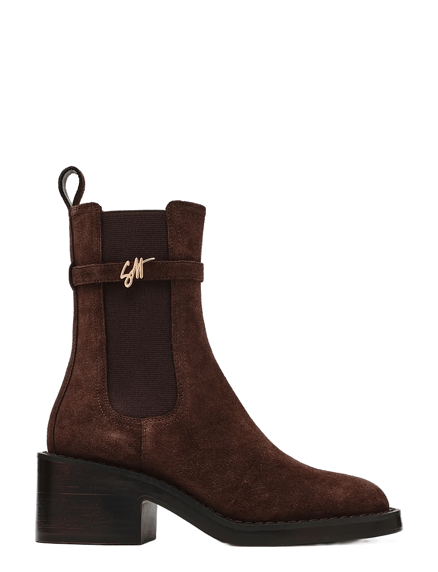 Steve Madden - Charity-SM - chelsea boots - chocolate brown suede - 0