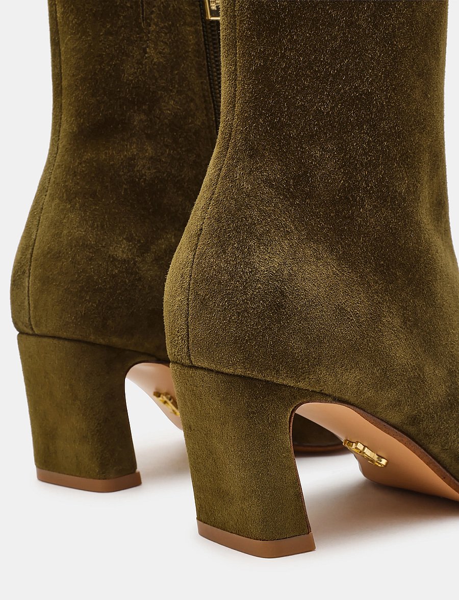 Steve Madden - Willah - støvletter - olive suede - 4