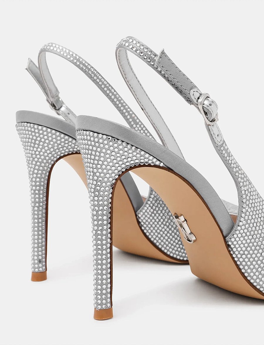Steve Madden - Tremble - slingbacks med hæle - silver - 4