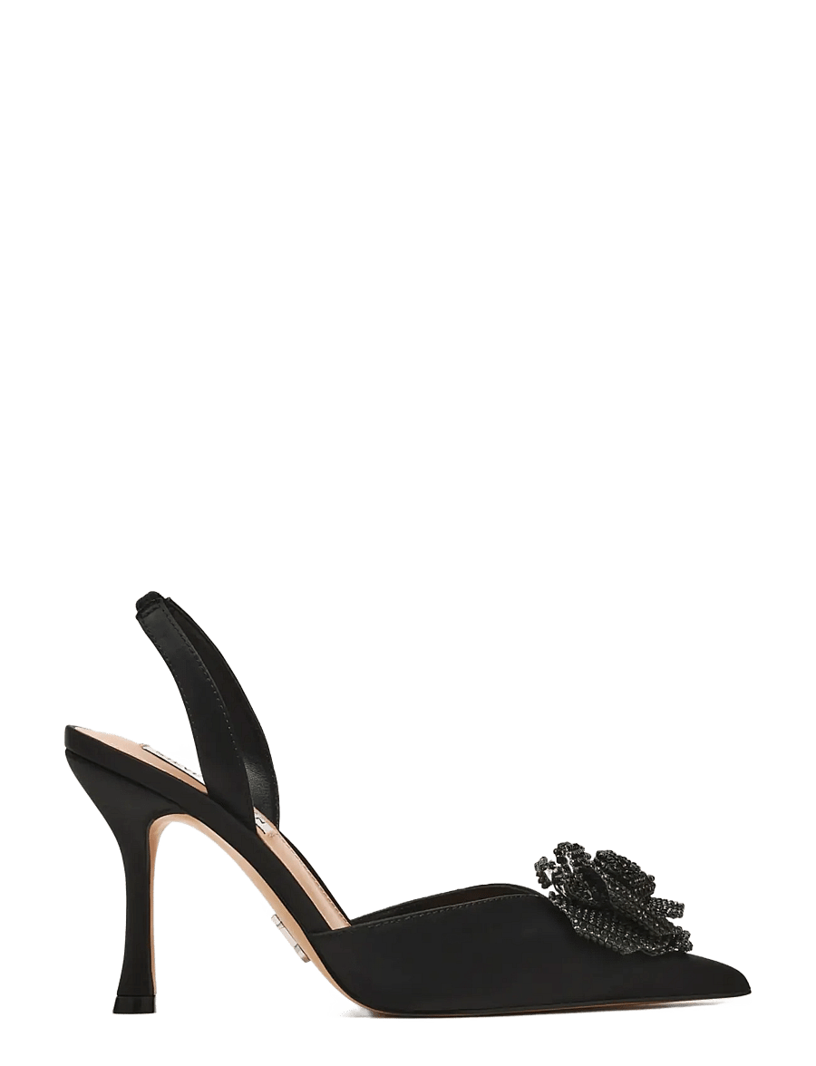 Steve Madden - Lysandra - kontsaga slingback-kingad - black satin - 0