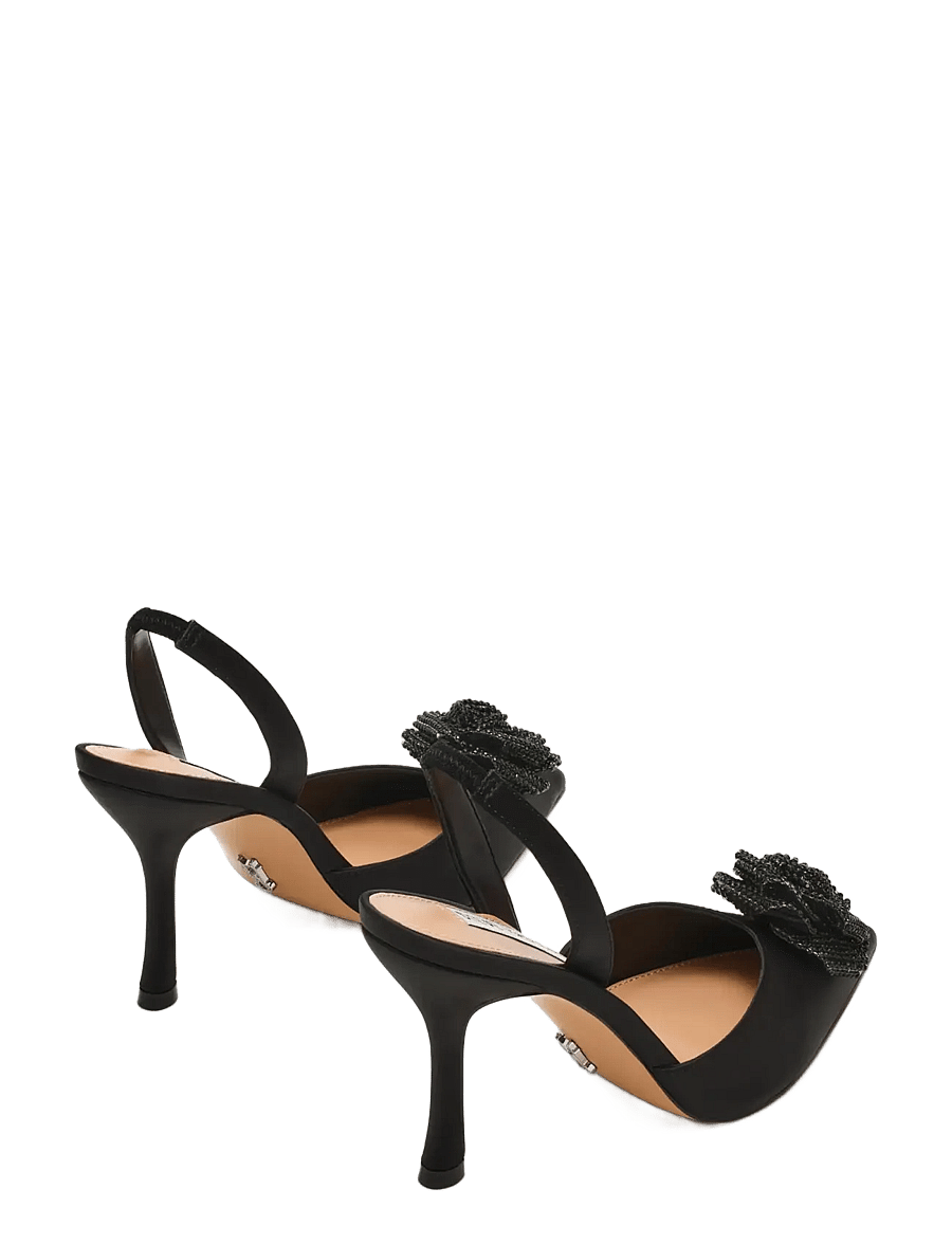 Steve Madden - Lysandra - kontsaga slingback-kingad - black satin - 2
