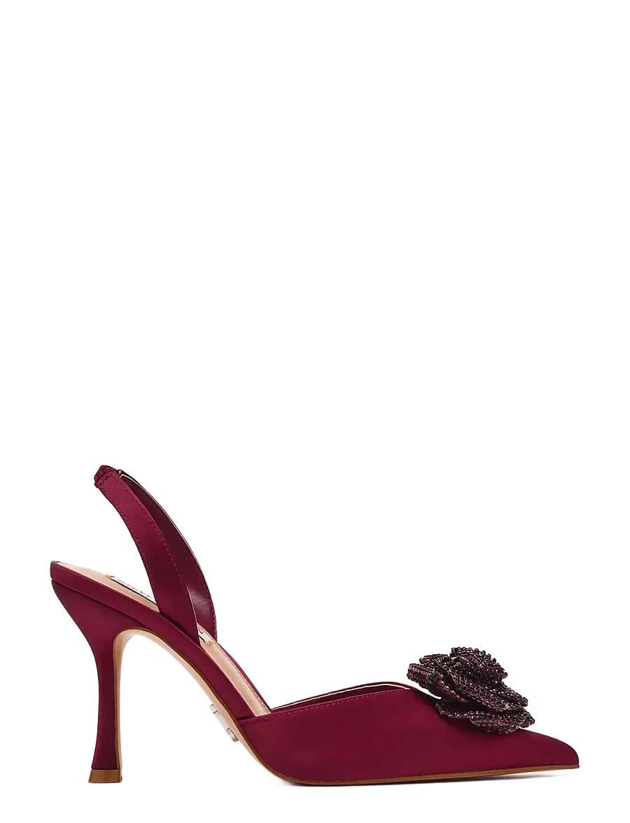 Steve Madden - Lysandra - slingbacks mit absatz - wine satin - 0
