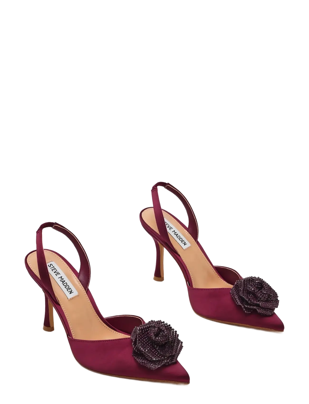 Steve Madden - Lysandra - slingbacks mit absatz - wine satin - 1