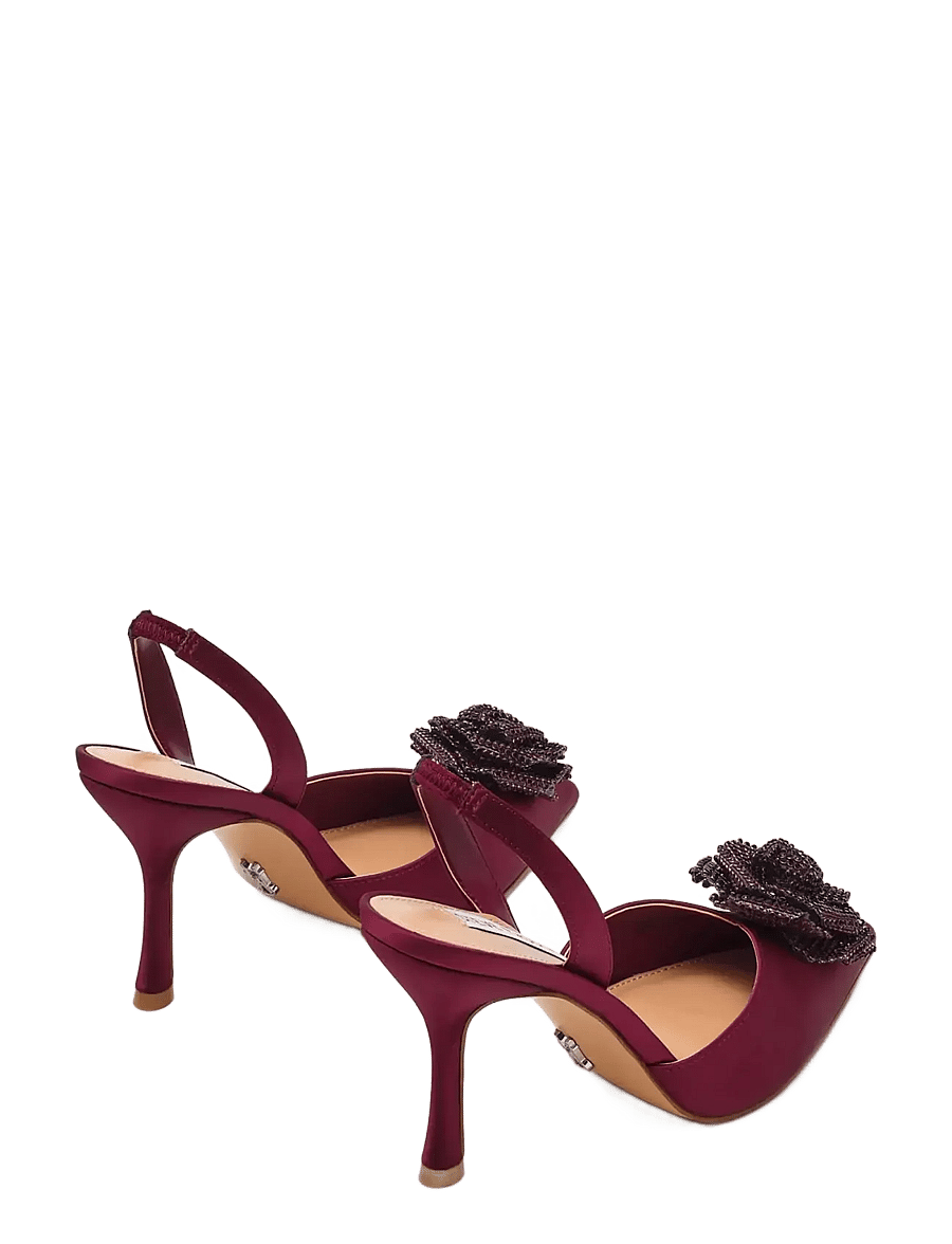 Steve Madden - Lysandra - slingbacks mit absatz - wine satin - 2