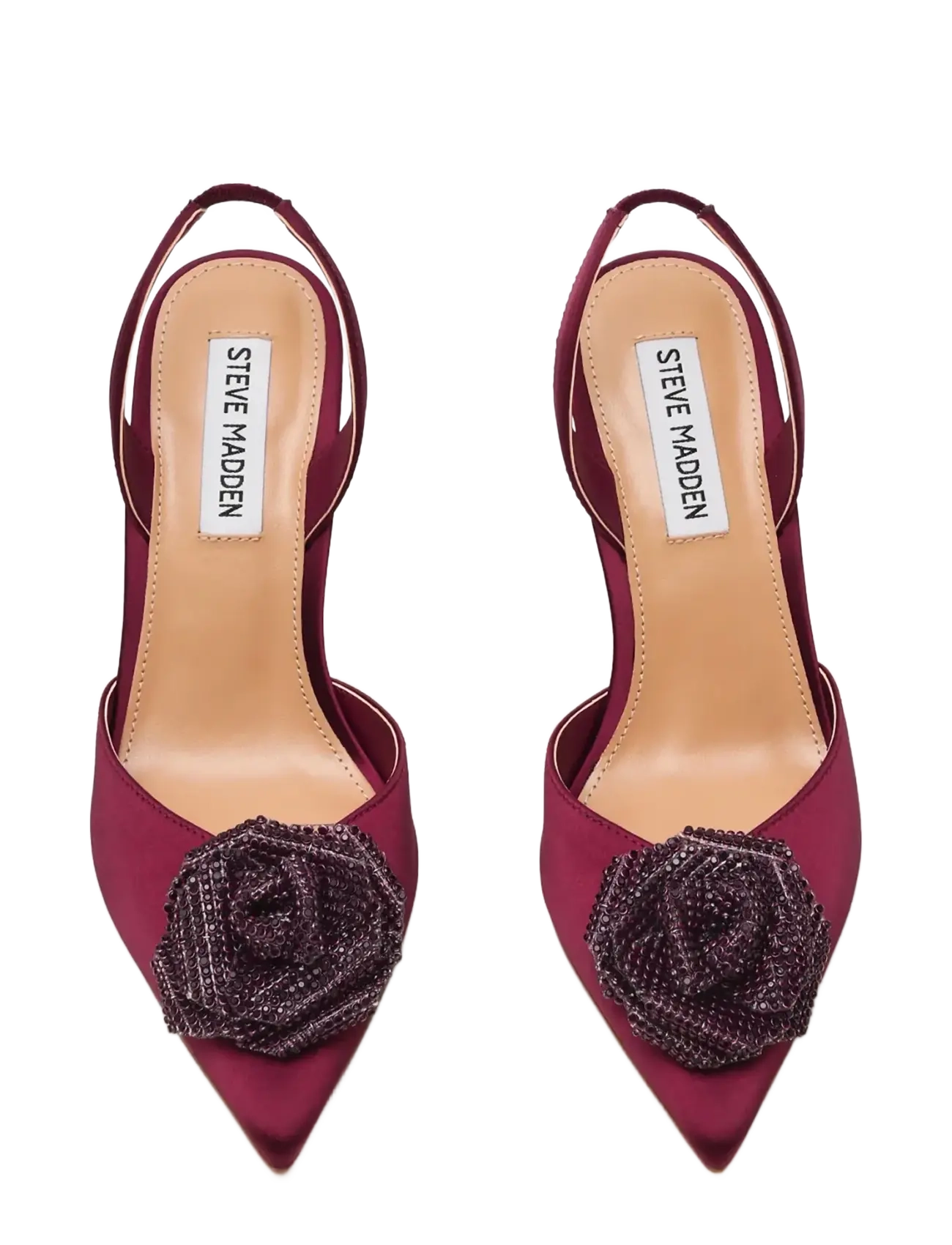 Steve Madden - Lysandra - slingbacks mit absatz - wine satin - 3
