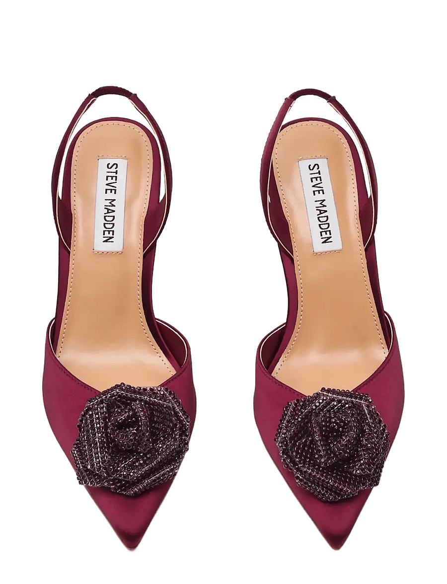 Steve Madden - Lysandra - slingbacks mit absatz - wine satin - 3