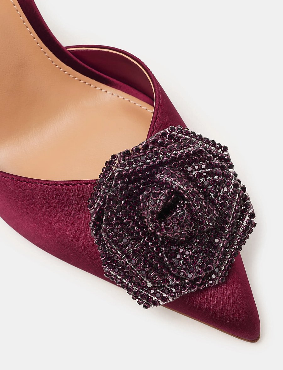Steve Madden - Lysandra - slingbacks mit absatz - wine satin - 4