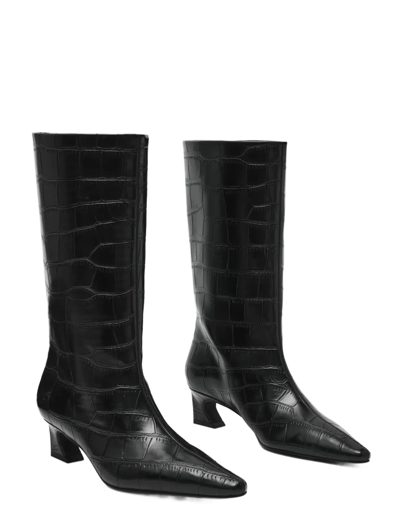 Steve Madden - Carousel - knee high boots - black snake - 1