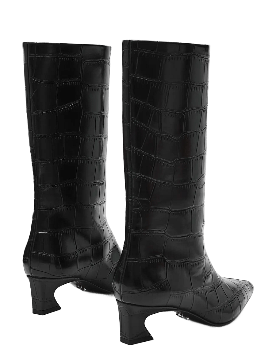 Steve Madden - Carousel - knee high boots - black snake - 2