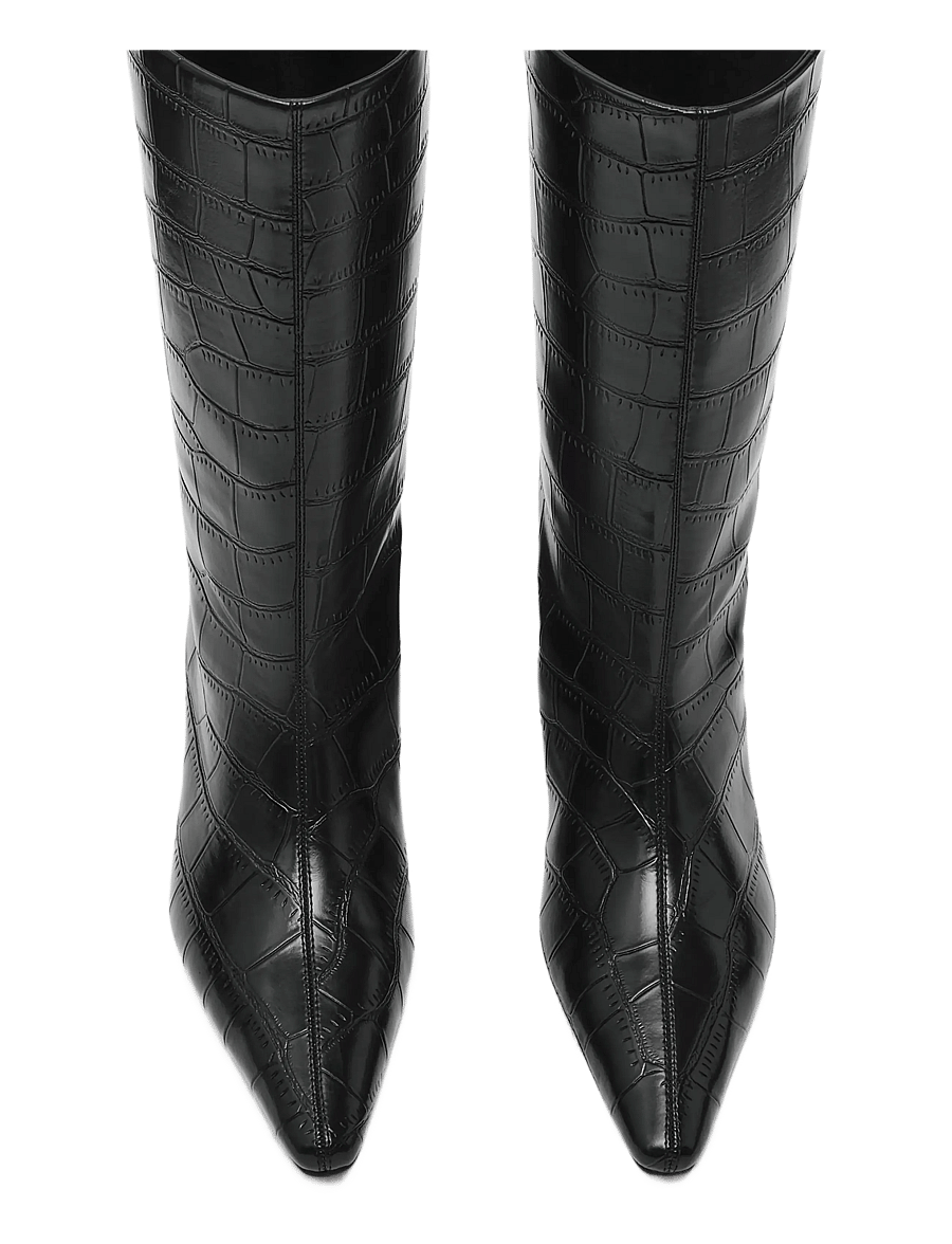 Steve Madden - Carousel - knee high boots - black snake - 3