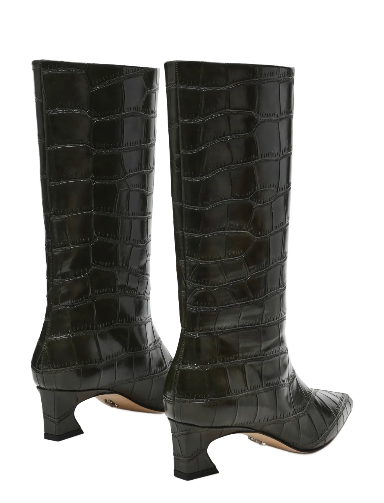 Steve Madden - Carousel - kniehohe stiefel - green snake - 2