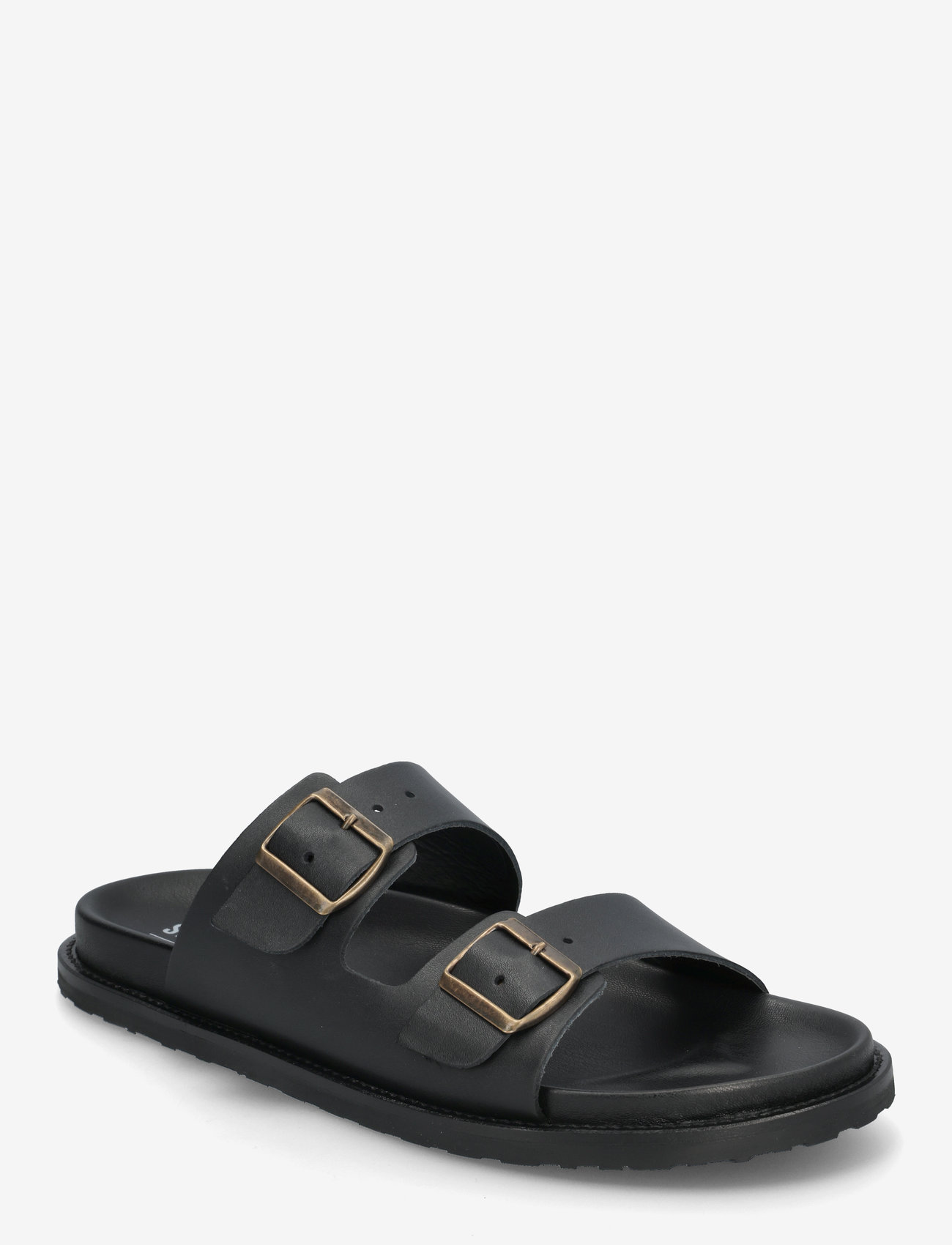 Steve Madden - Magnus Slides - black leather - 0