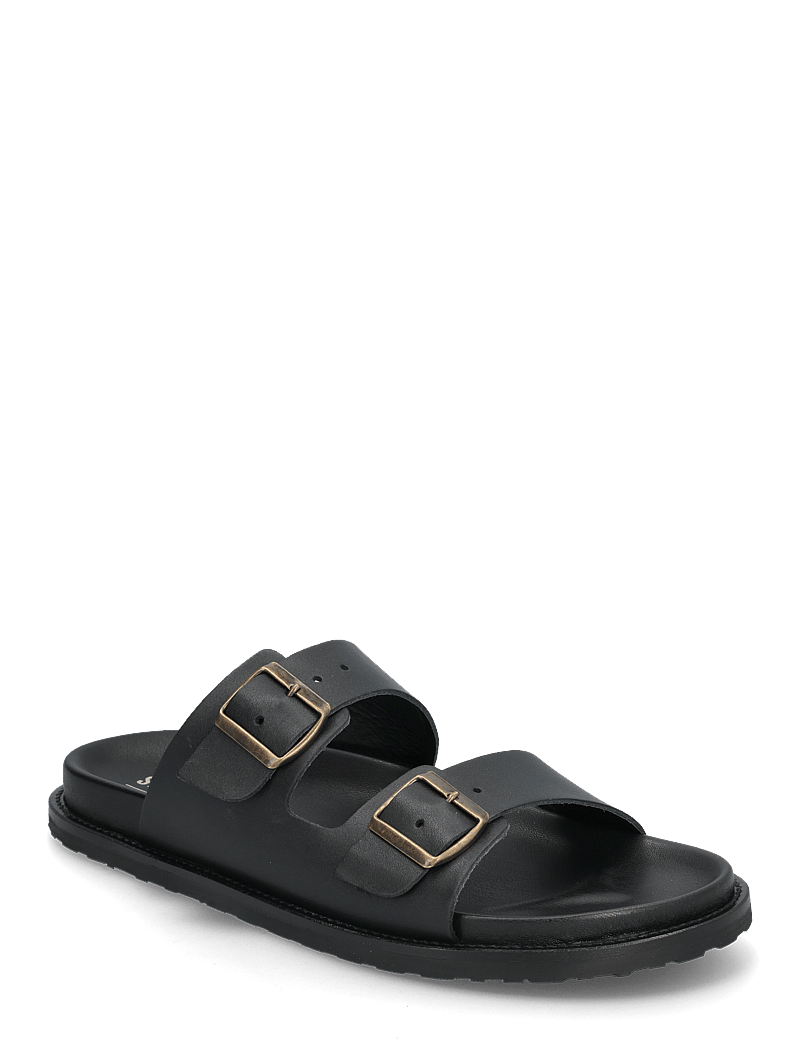 Steve Madden - Magnus Slides - black leather - 0
