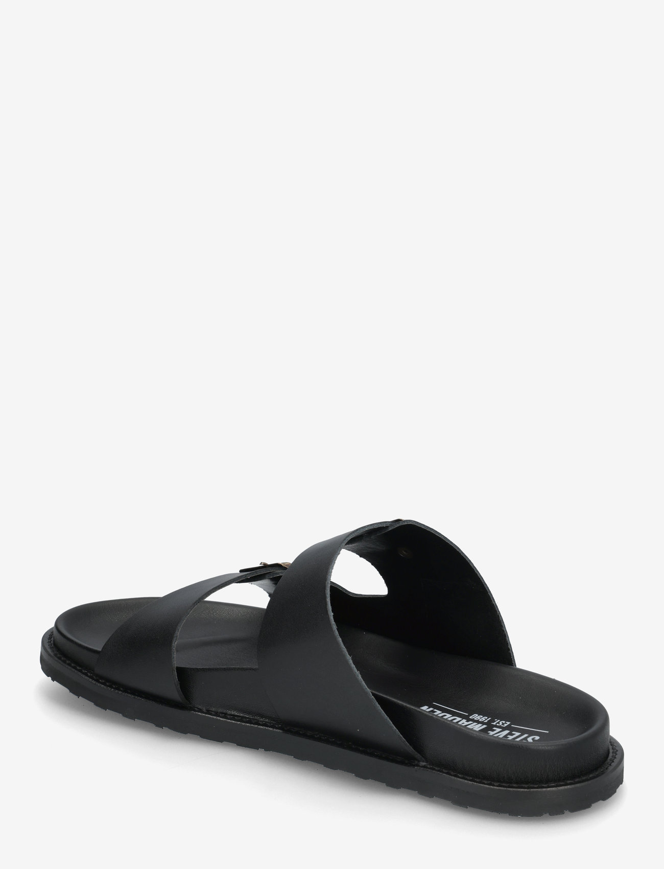 Steve Madden - Magnus Slides - black leather - 2