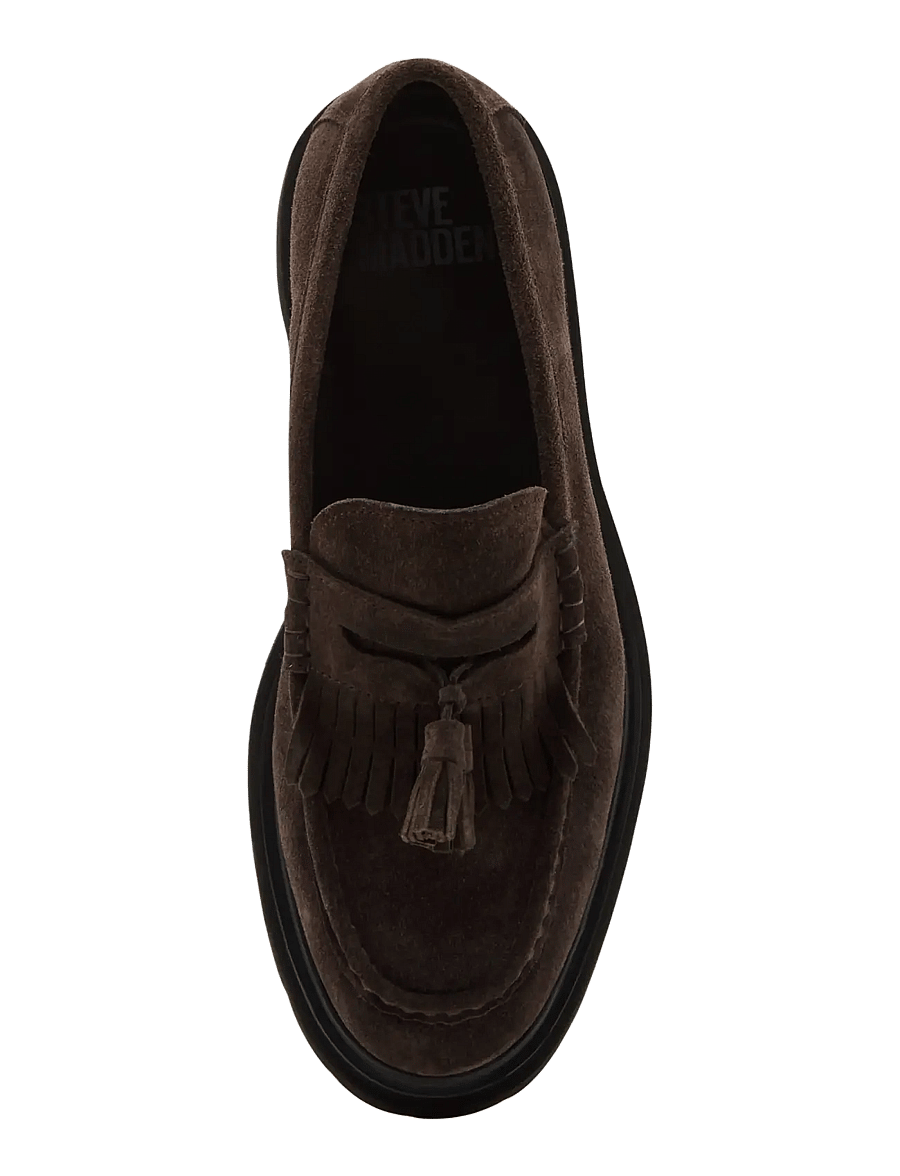 Steve Madden - Horst-O - loafers - brown suede - 5