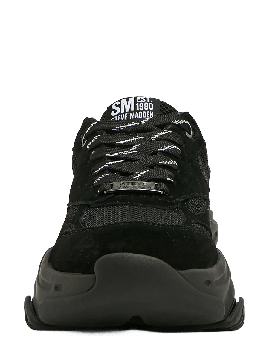 Steve Madden - Province - sneaker - black suede - 3