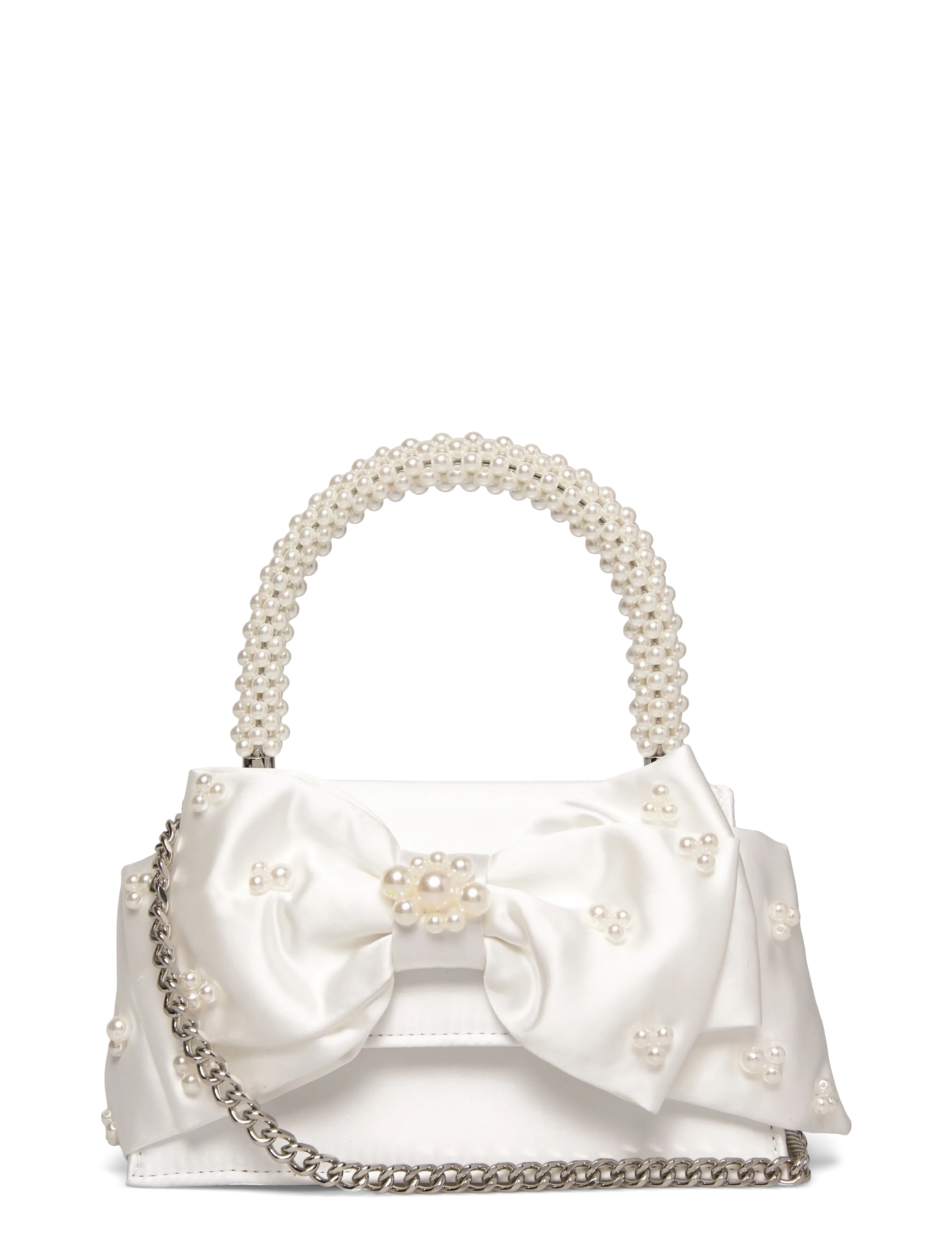 Steve Madden Bcosetep - Axelremsväskor - PEARL / white