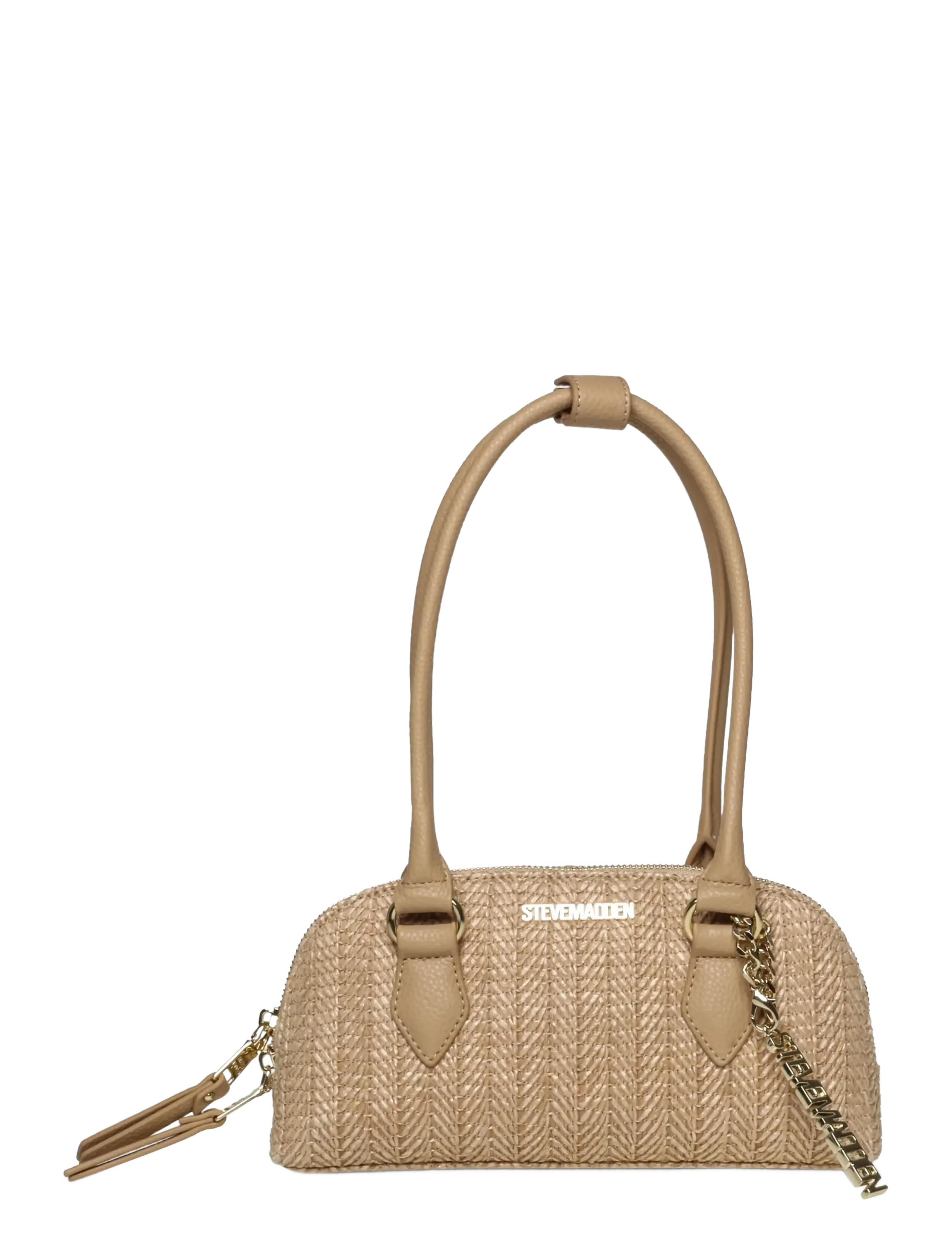 Steve Madden Bcurt-S, Kvinder, Vævet Håndtaske, Beige, Str: ONE SIZE