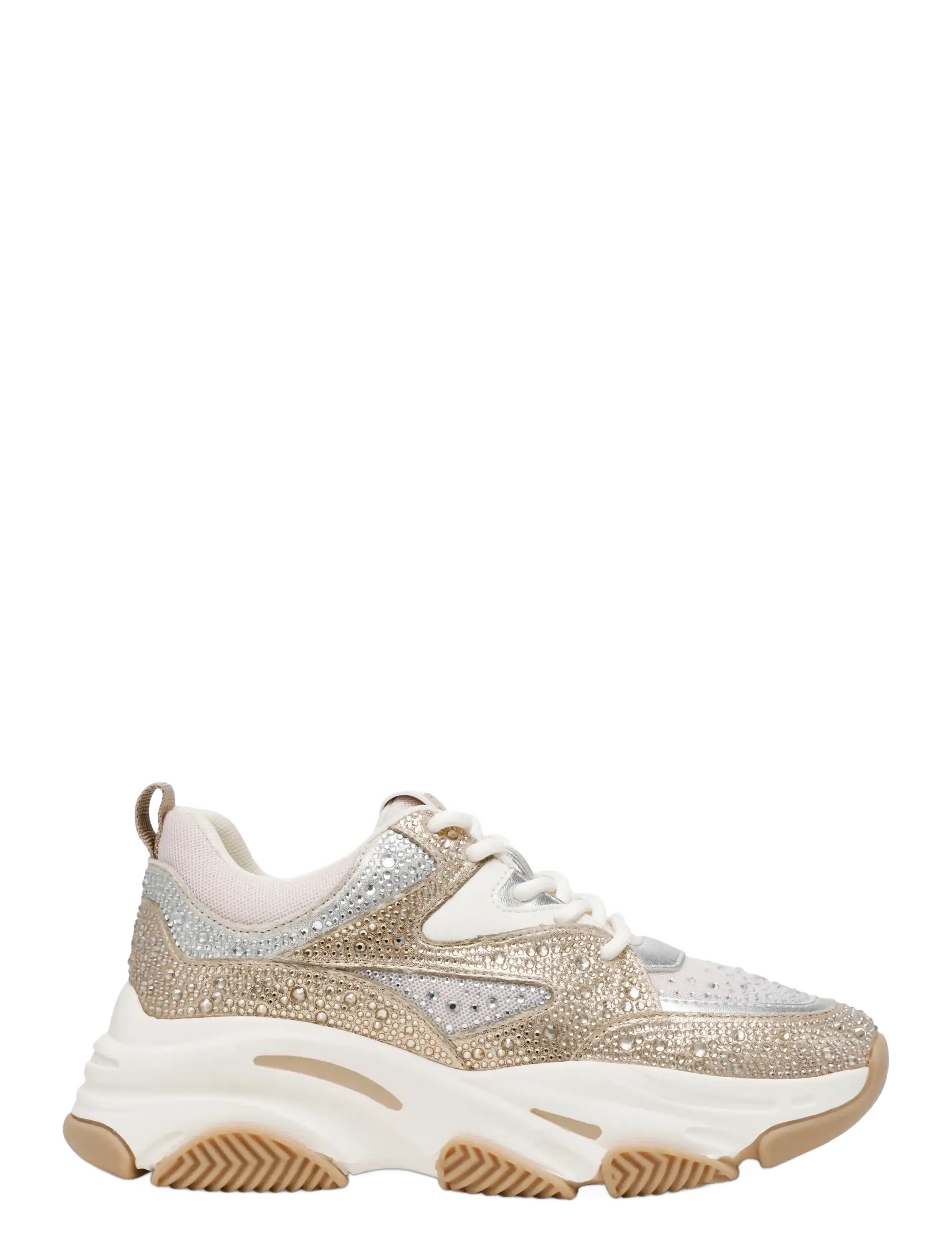 Steve Madden - Jprivy - baskets basses - silver/gold cream - 1