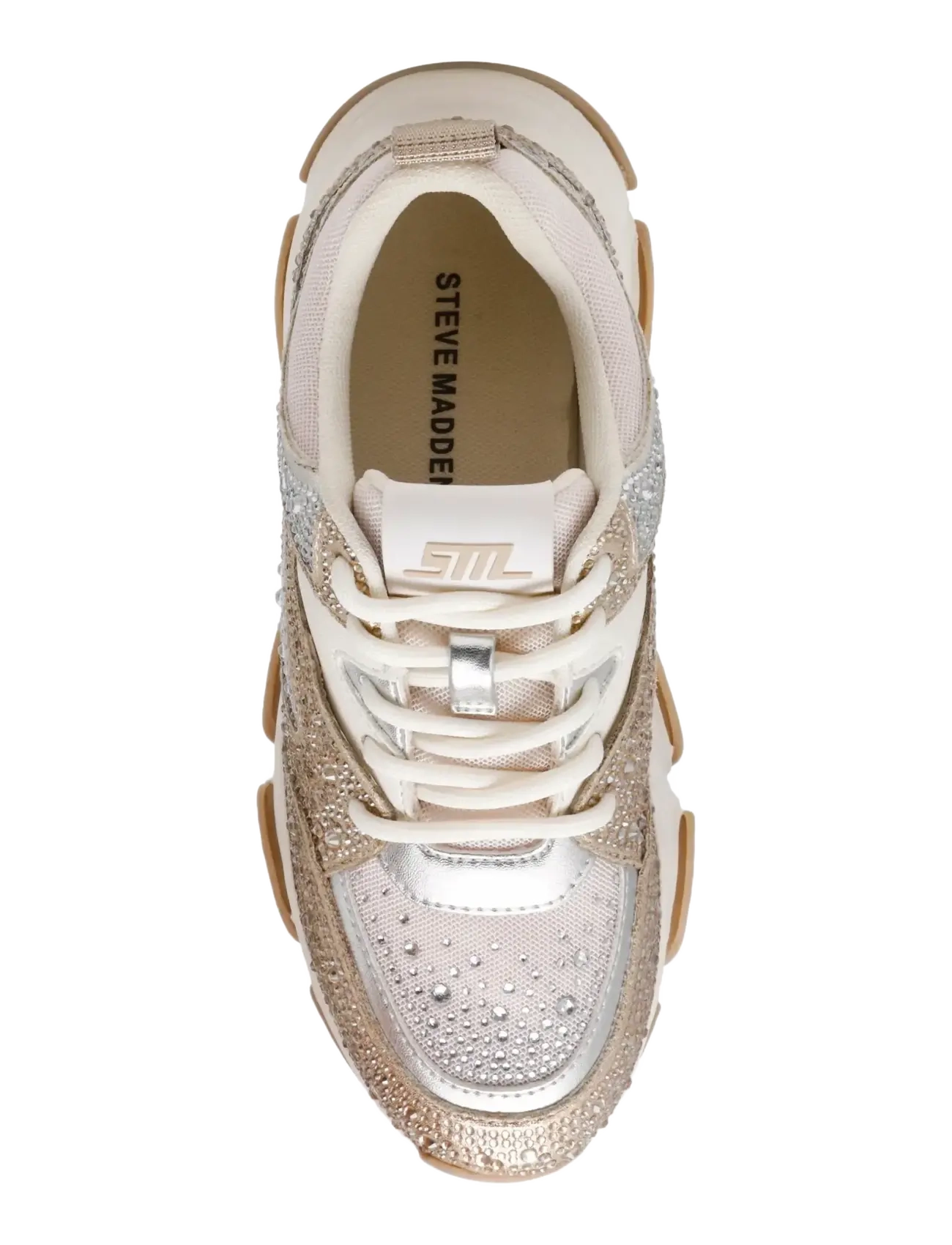Steve Madden - Jprivy - baskets basses - silver/gold cream - 2