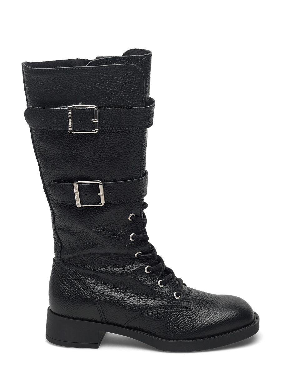 Steve Madden - Zoey - kniehohe stiefel - black/black leather - 1