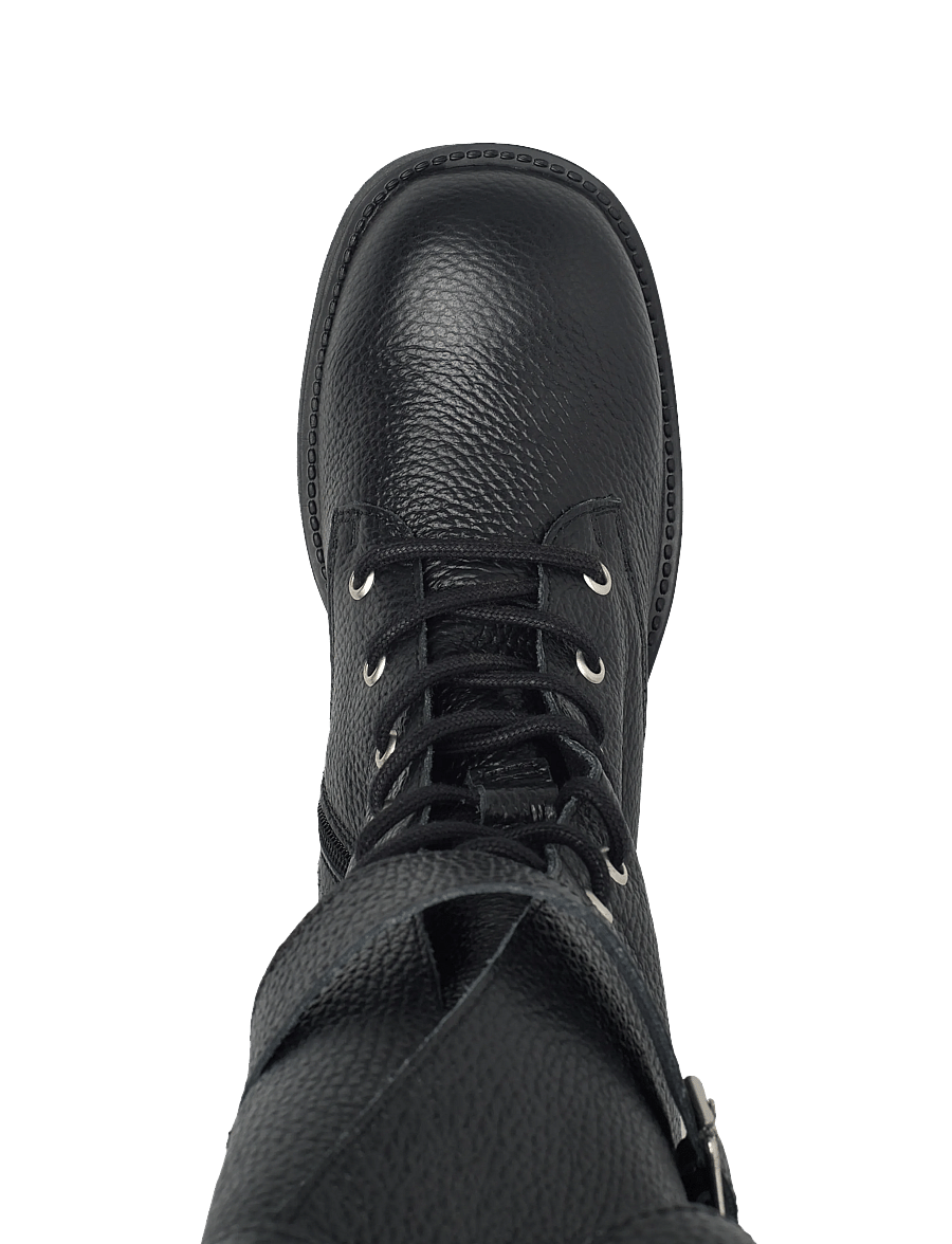 Steve Madden - Zoey - kniehohe stiefel - black/black leather - 3
