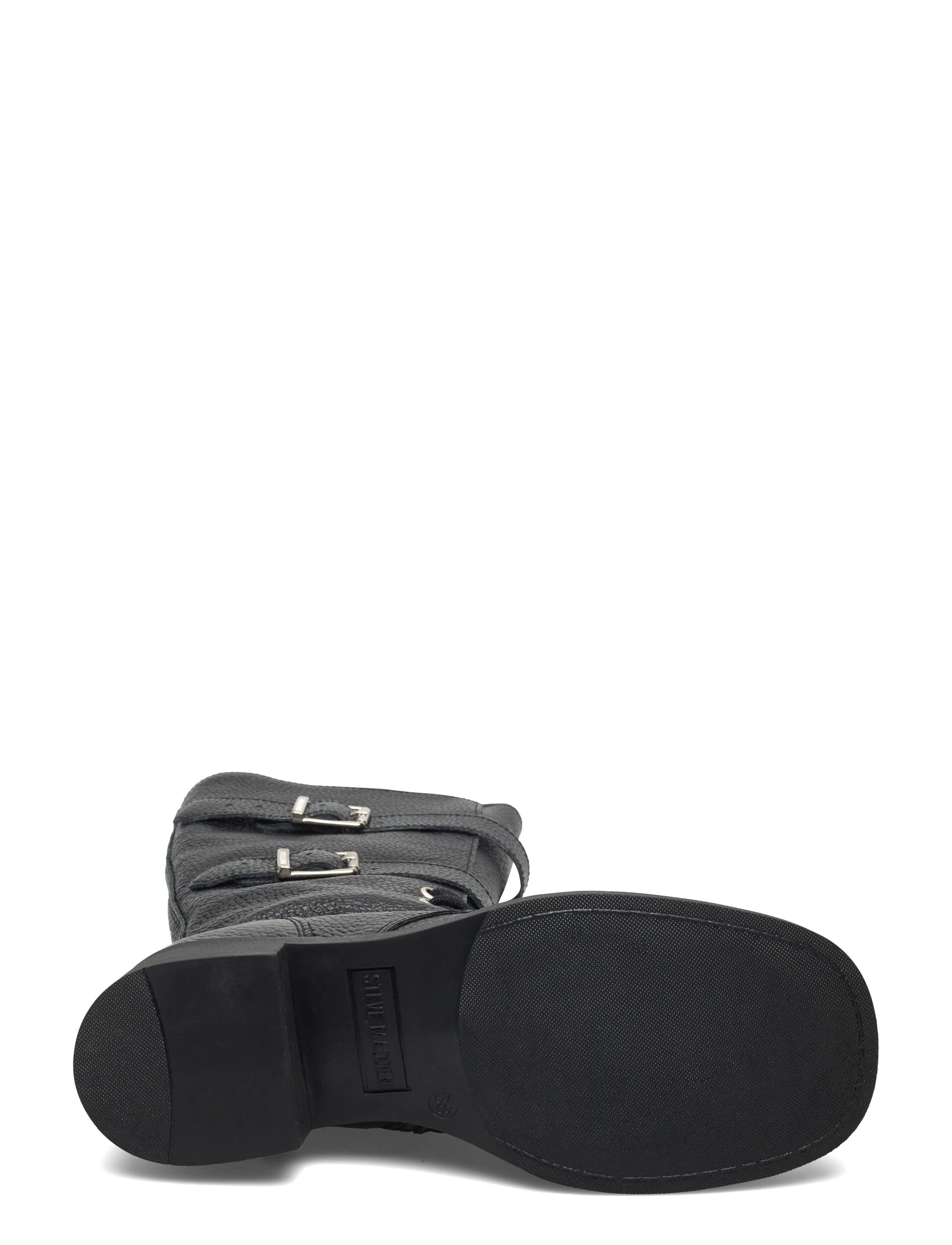 Steve Madden - Zoey - festtøj til outletpriser - black/black leather - 4