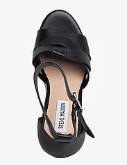 Steve Madden - Sivian Sandal - heeled espadrilles - black leather - 3