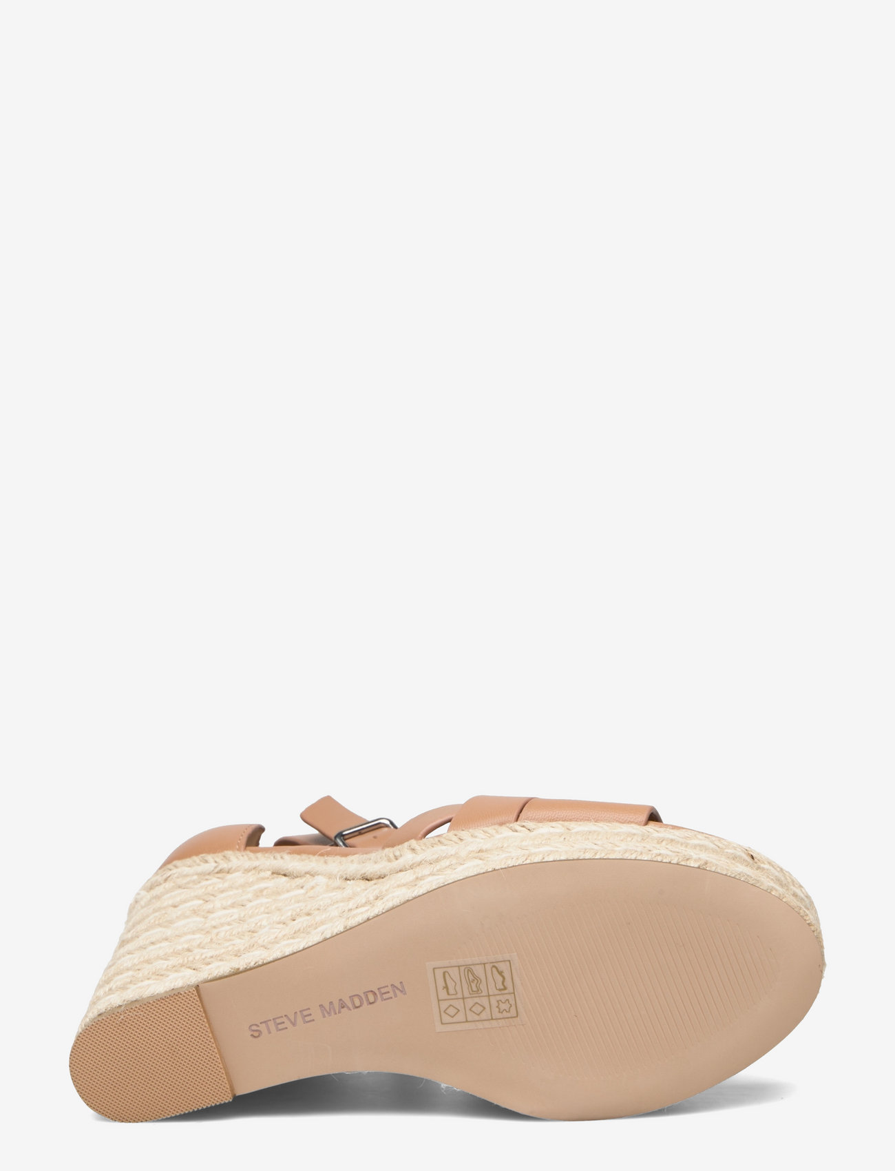Steve Madden - Sivian Sandal - espadrilles mit absatz - camel leather - 4