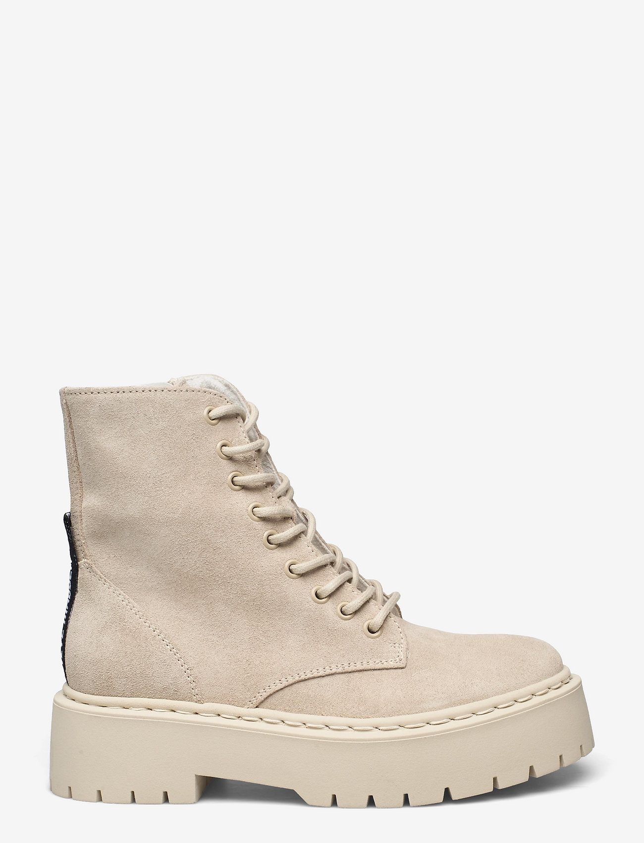 Steve Madden - Skylar Bootie - geschnürte stiefel - beige suede - 1