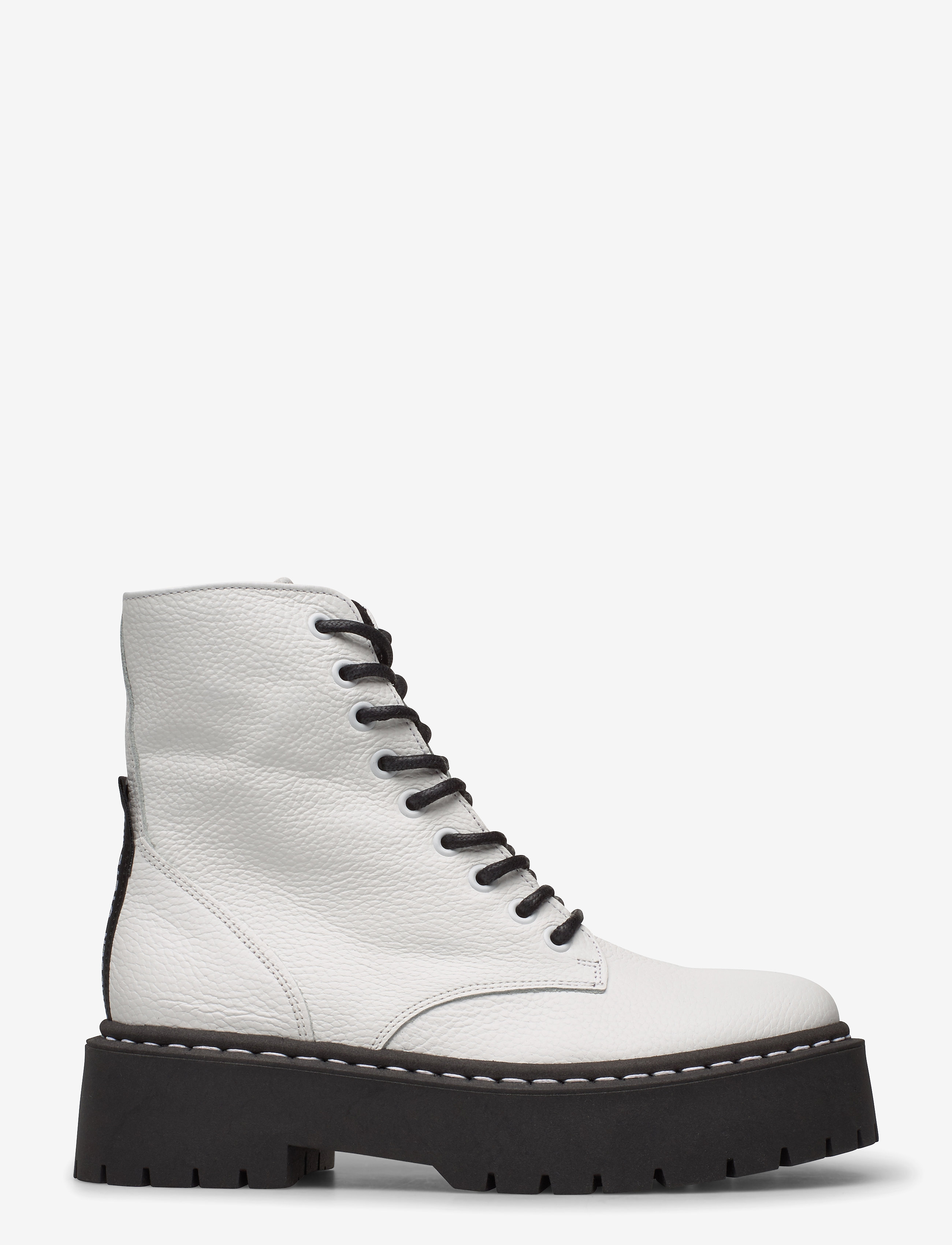 Steve Madden - Skylar - laced boots - white leather - 1