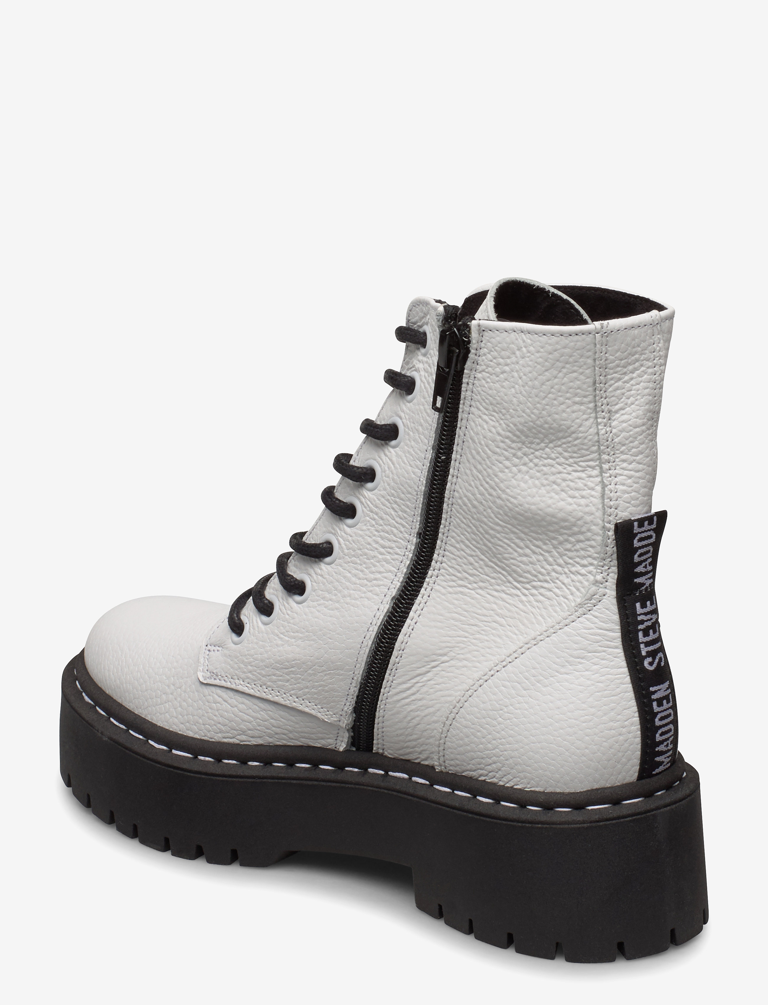 Steve Madden - Skylar - laced boots - white leather - 2
