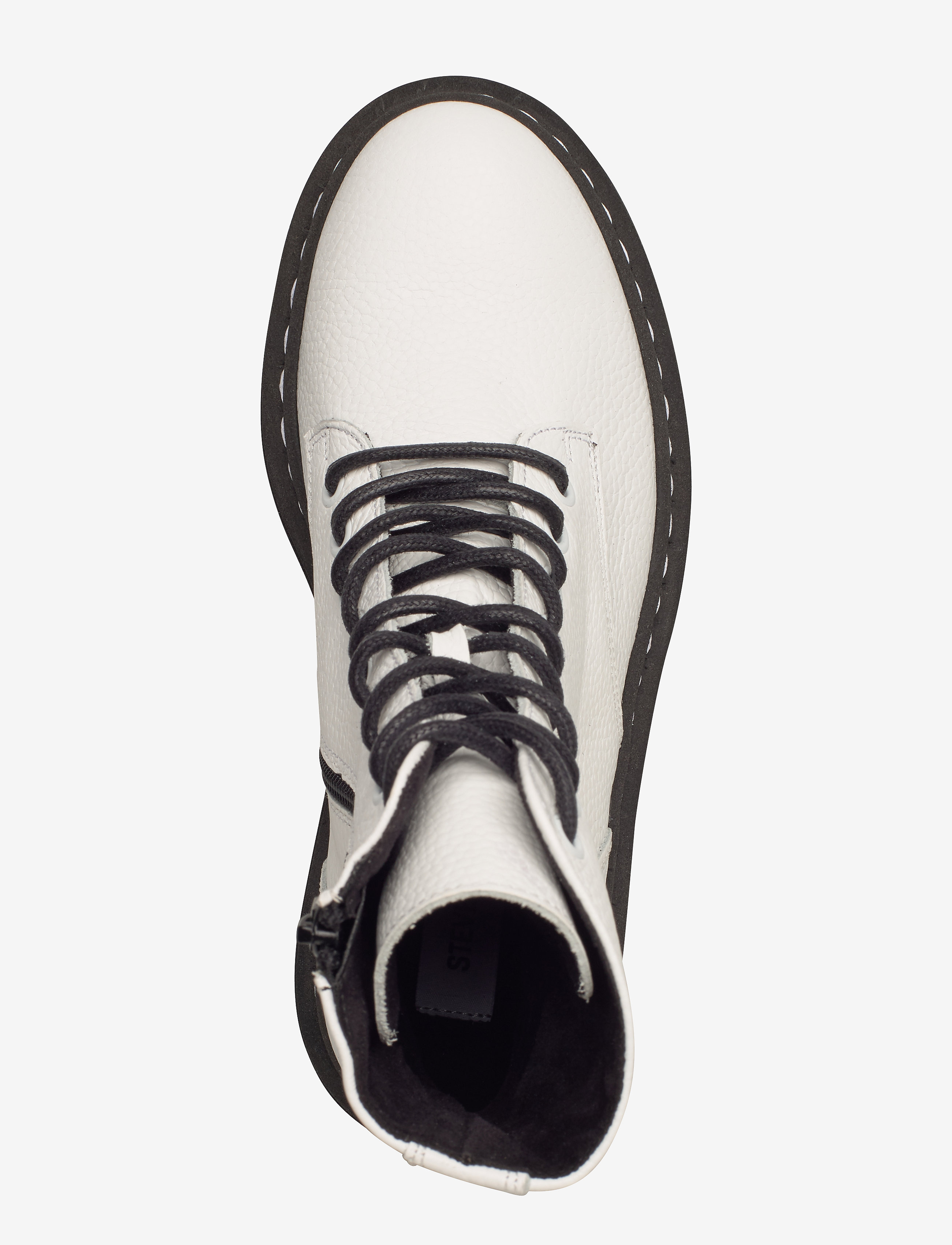 Steve Madden - Skylar - laced boots - white leather - 3