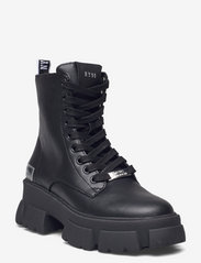 Tanker Bootie - BLACK LEATHER