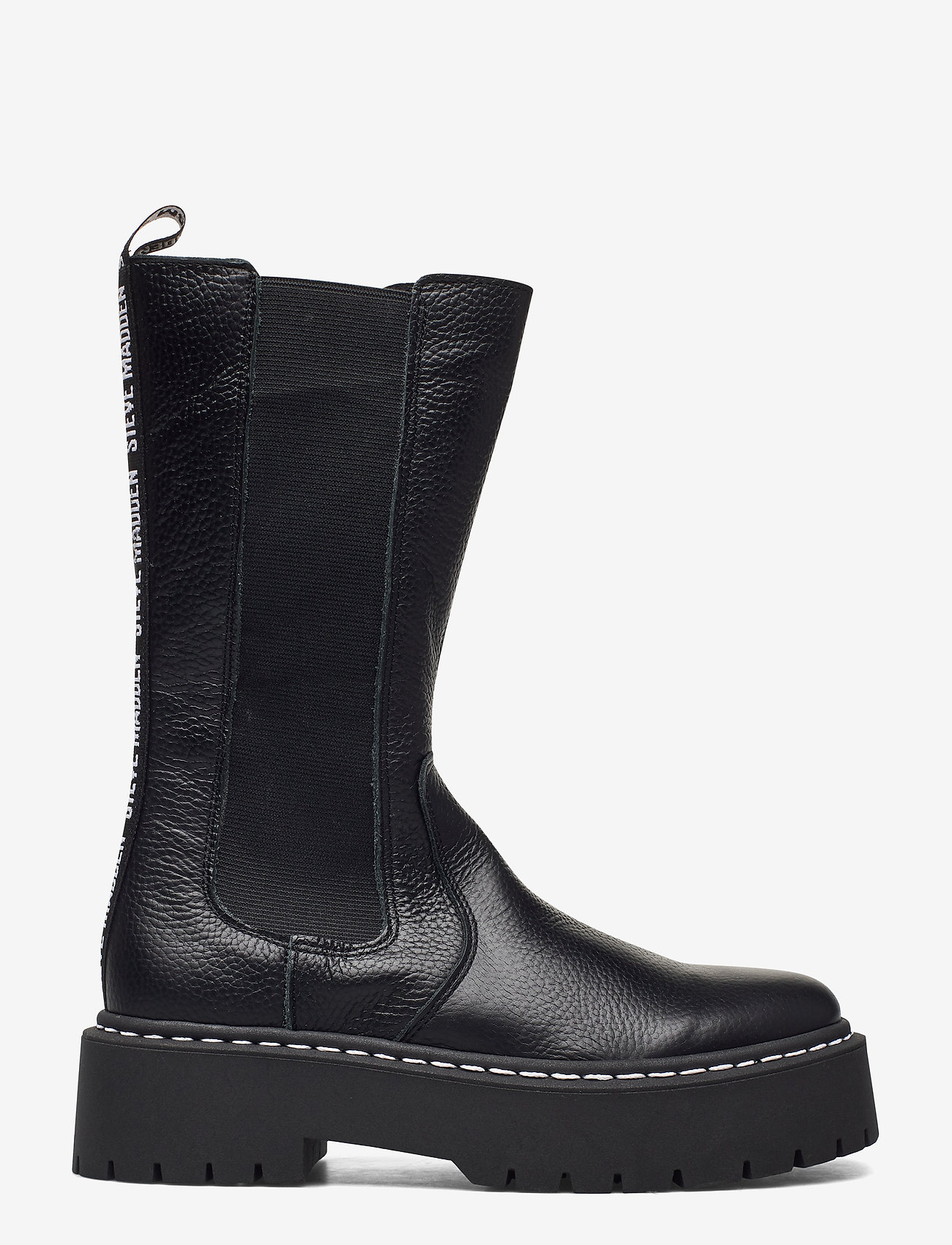 Steve Madden - Vivianne Boot - flat ankle boots - black leather - 1