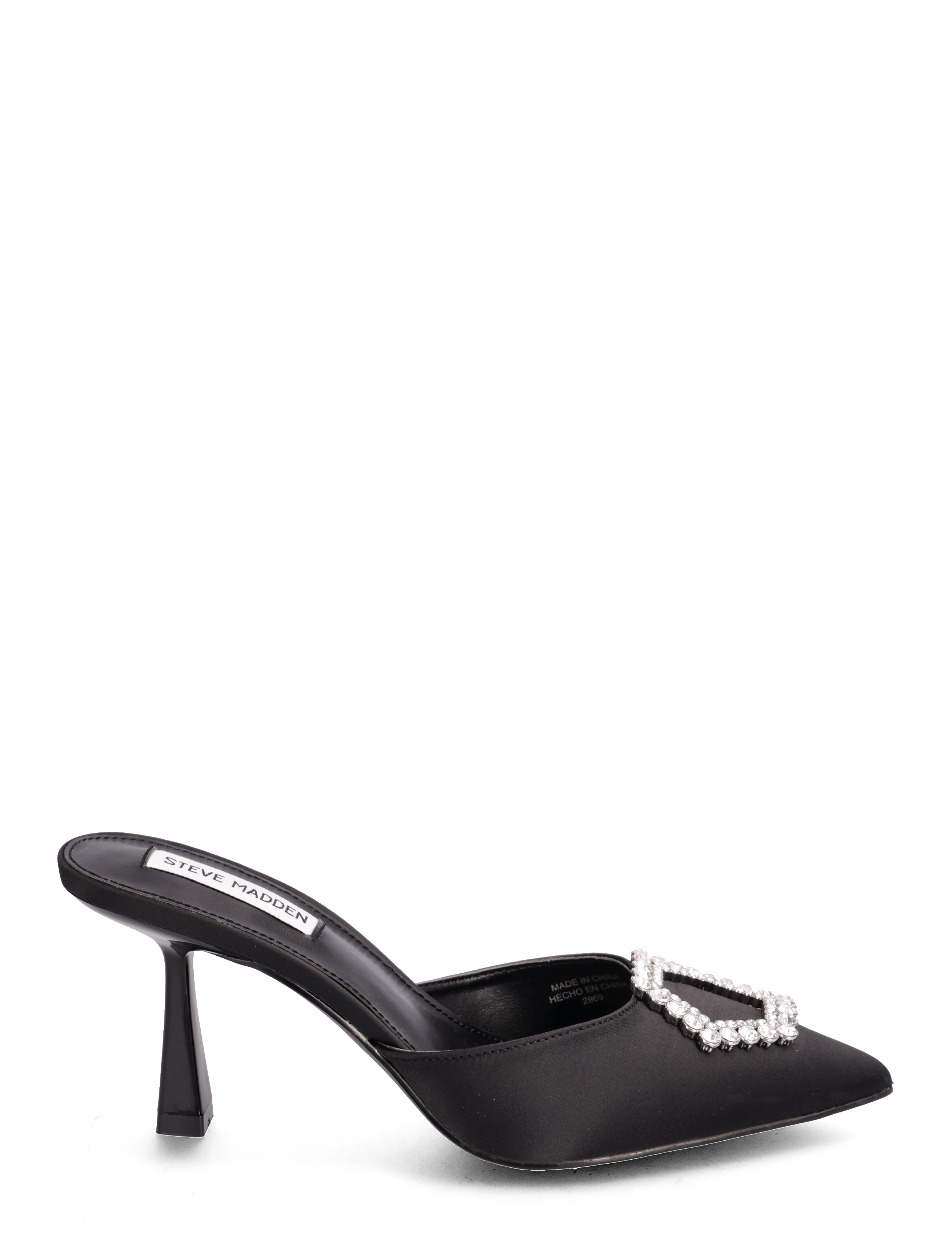 Steve Madden - Luxe City Mule - black satin - 1
