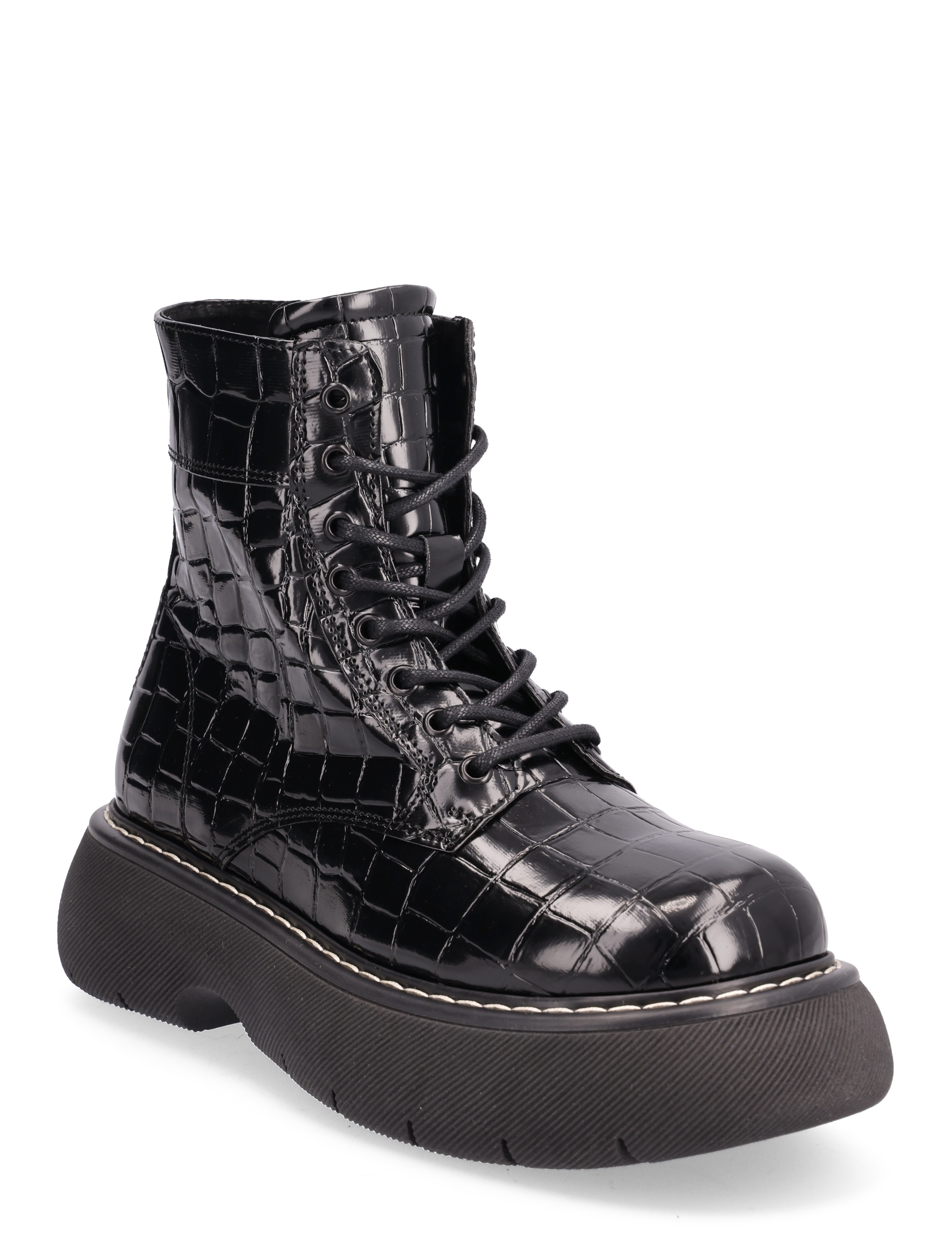 Wanny Bootie - BLACK CROCO