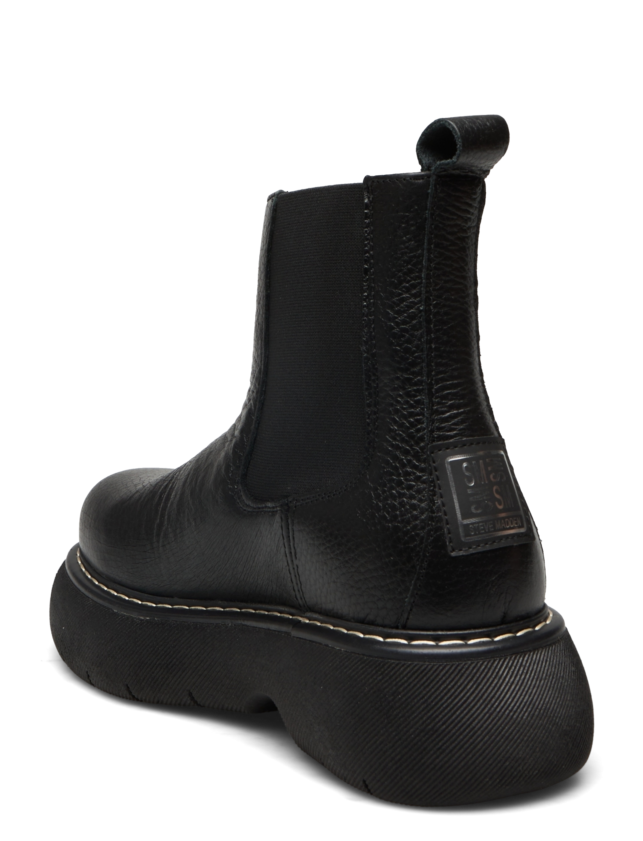 Steve Madden - Winner Bootie - black leather - 2