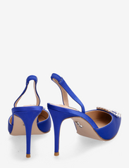 Steve Madden - Lucent Sandal - party wear at outlet prices - blue satin - 4