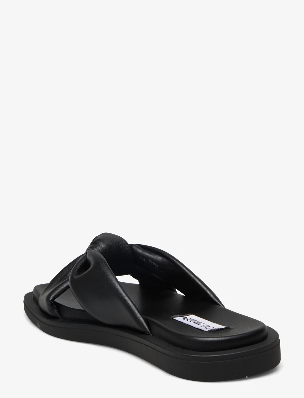Steve madden black bow top slides