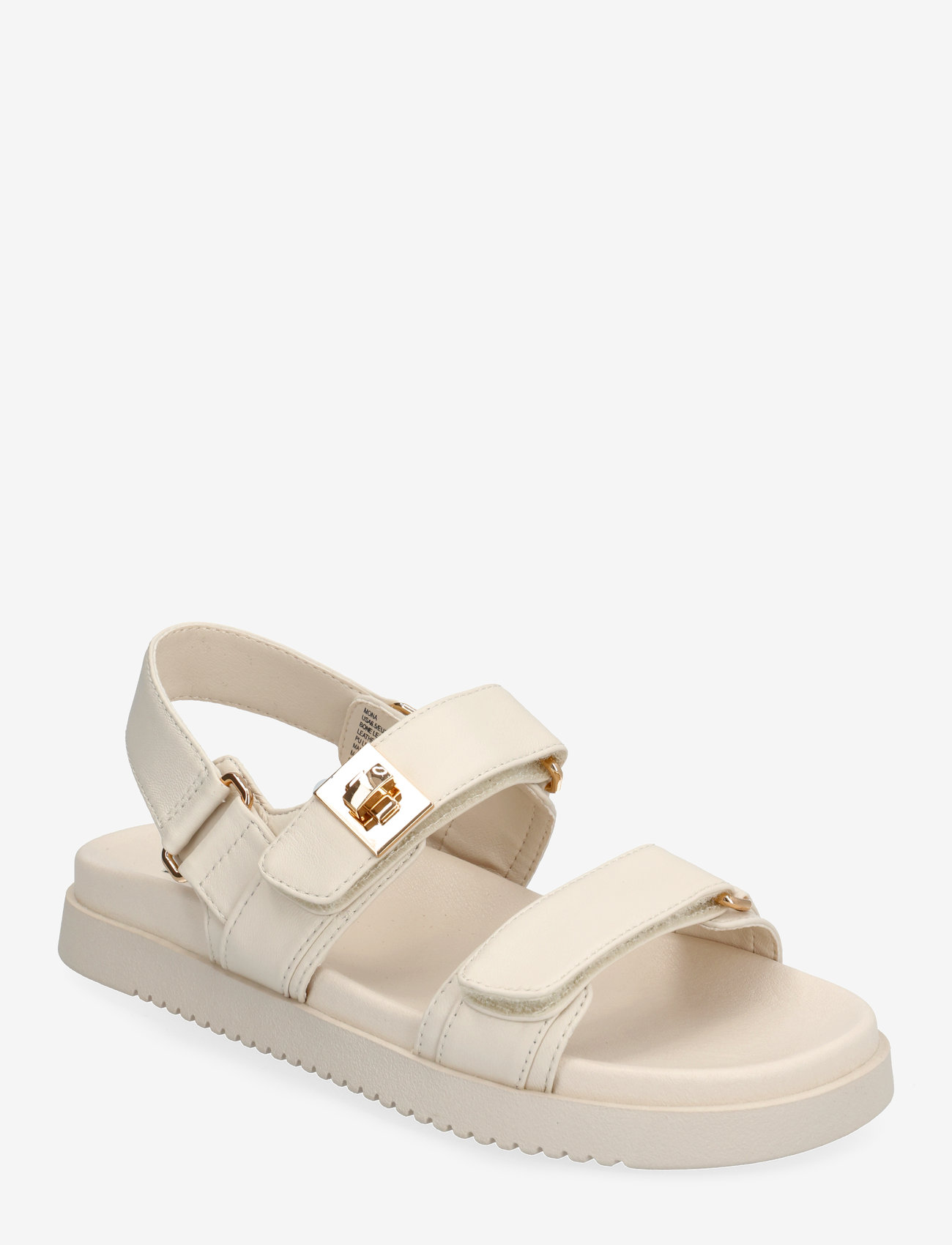 Steve Madden - Mona Sandal - flat sandals - bone leather - 0